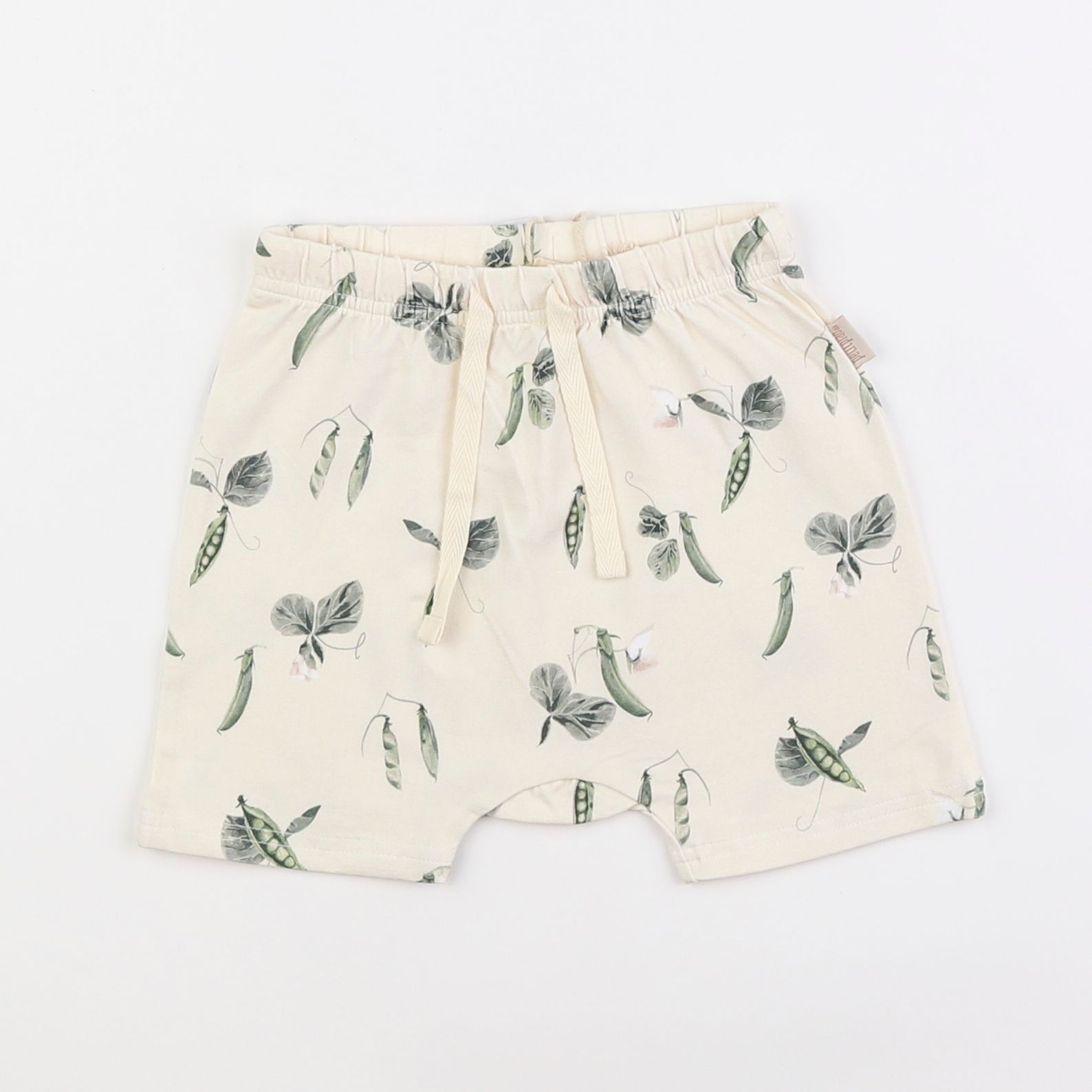 Petit Piao - short beige, vert - 12 mois