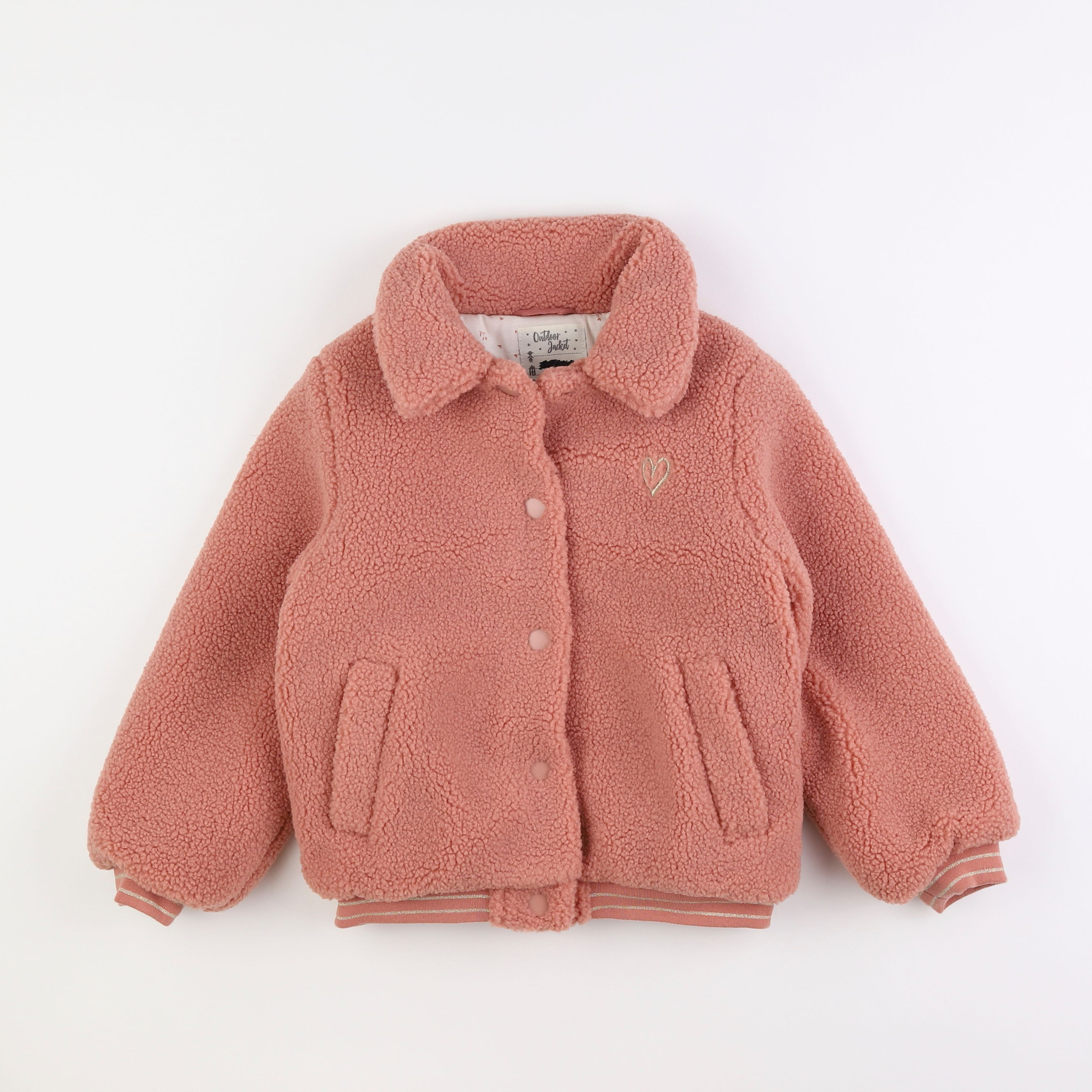 Vertbaudet - veste rose - 8 ans