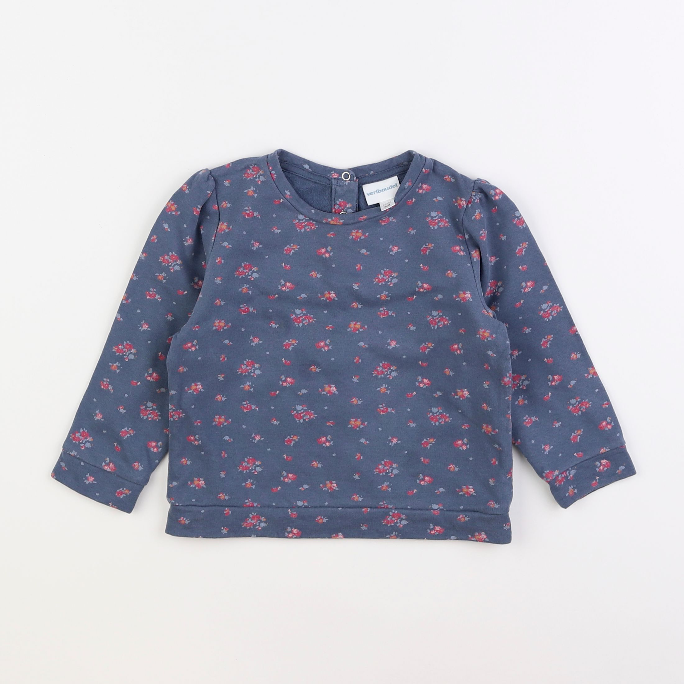 Vertbaudet - sweat bleu - 2 ans