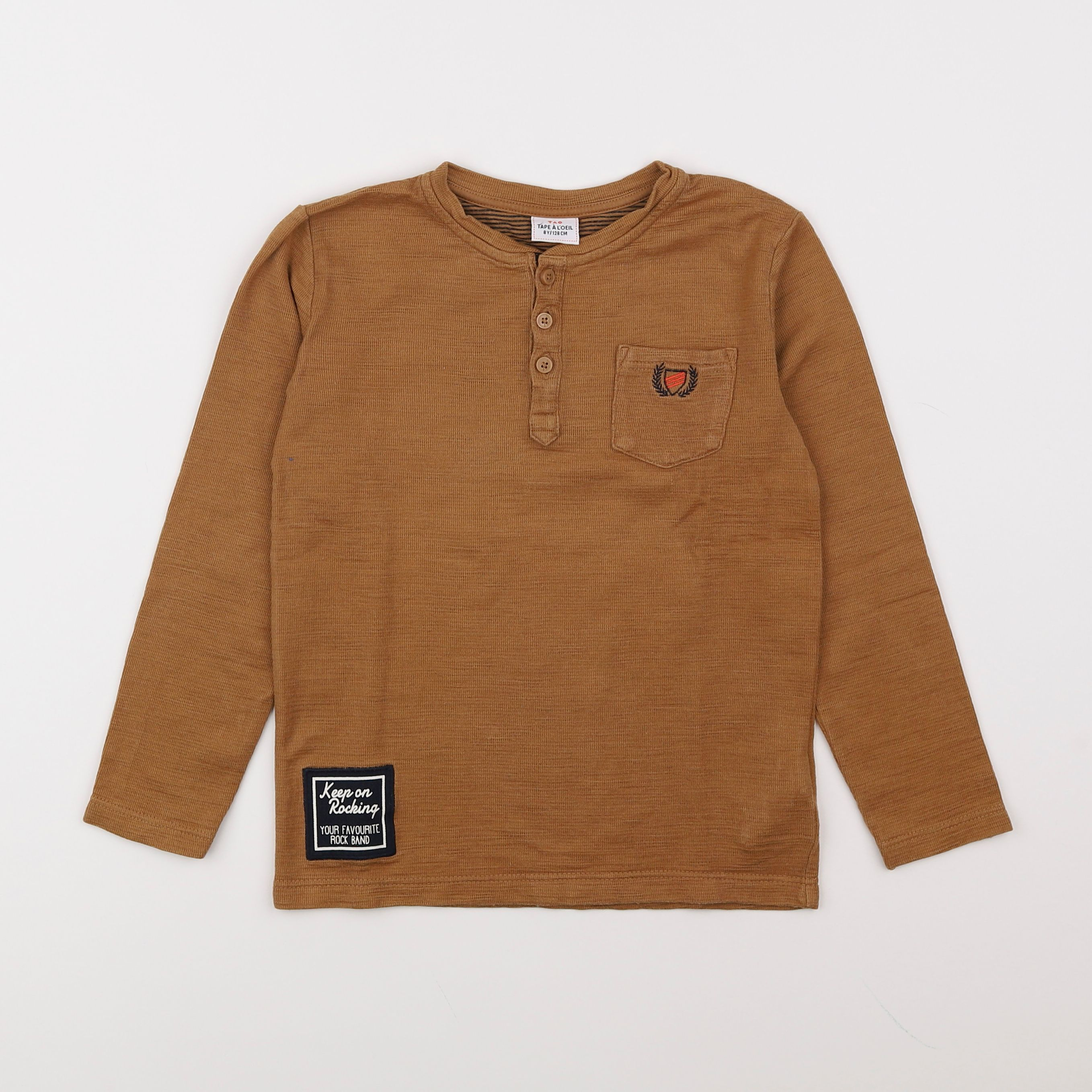 Tape à l'oeil - tee-shirt marron - 8 ans