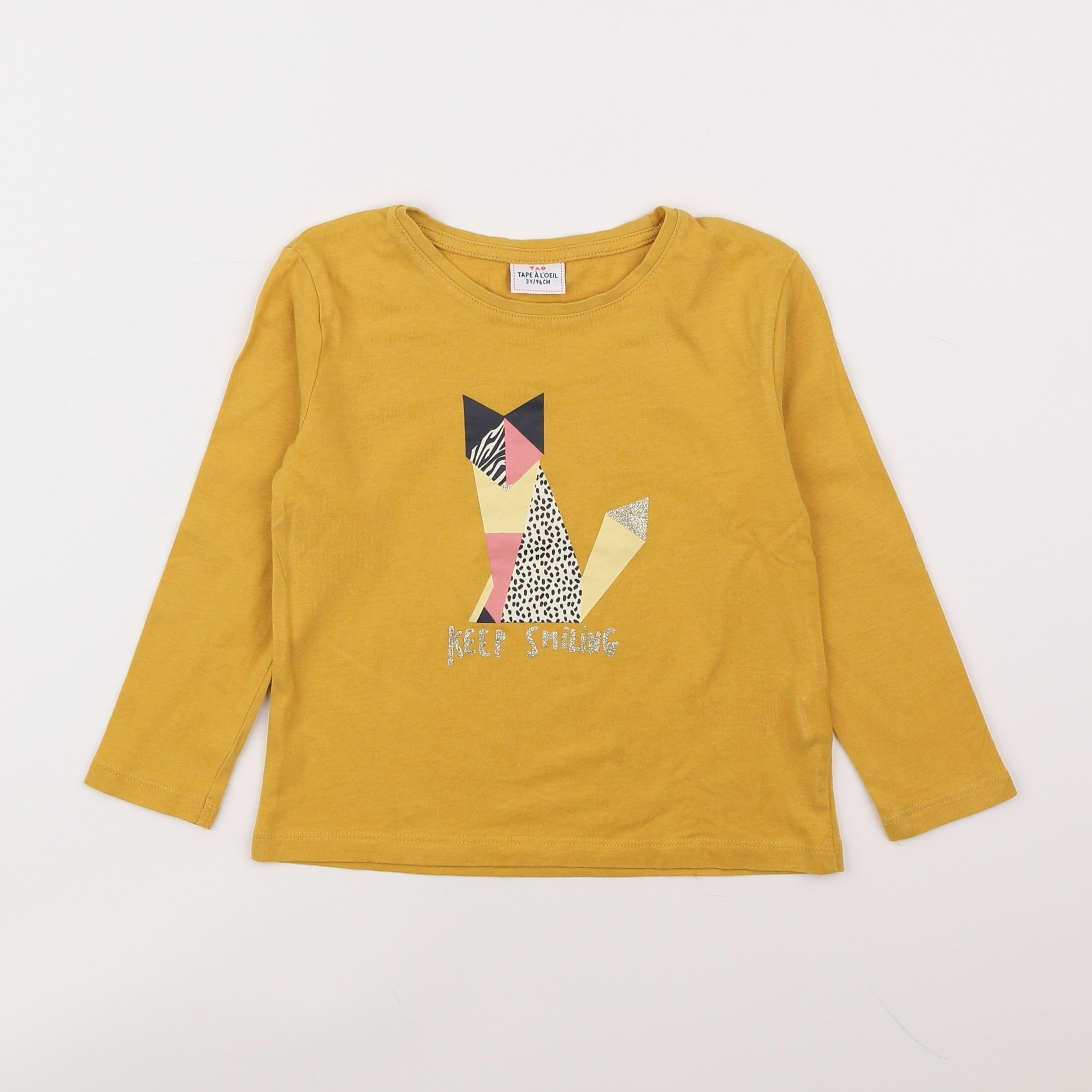 Tape à l'oeil - tee-shirt jaune - 3 ans