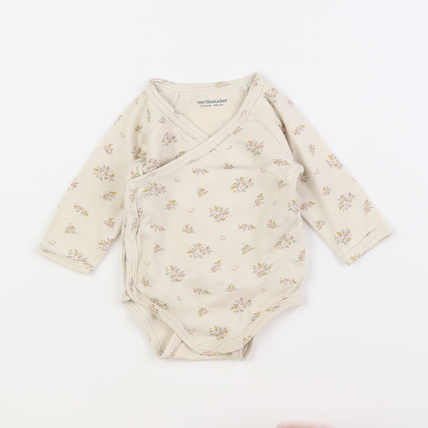 Vertbaudet - body beige - 3 mois