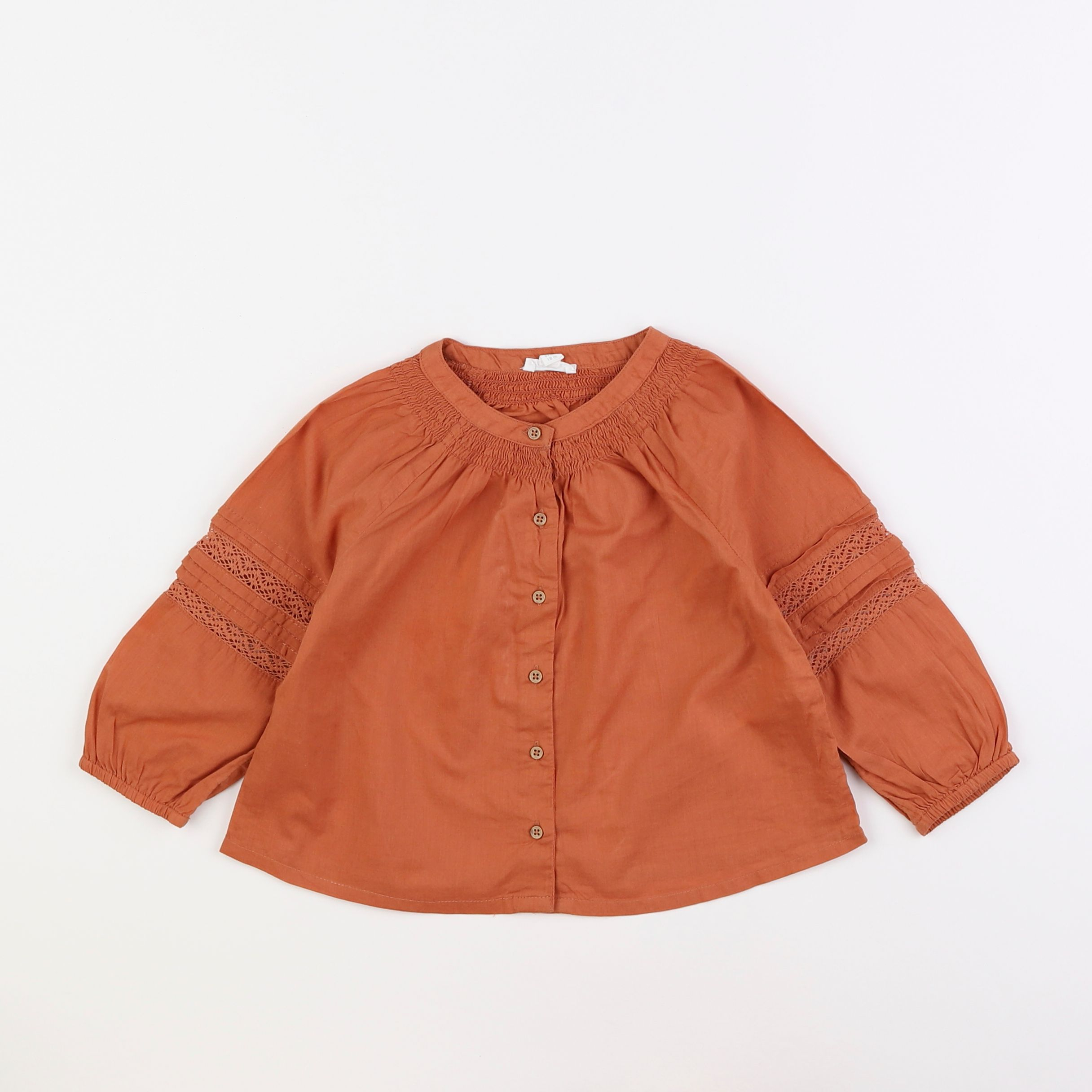 Vertbaudet - blouse marron - 18 mois