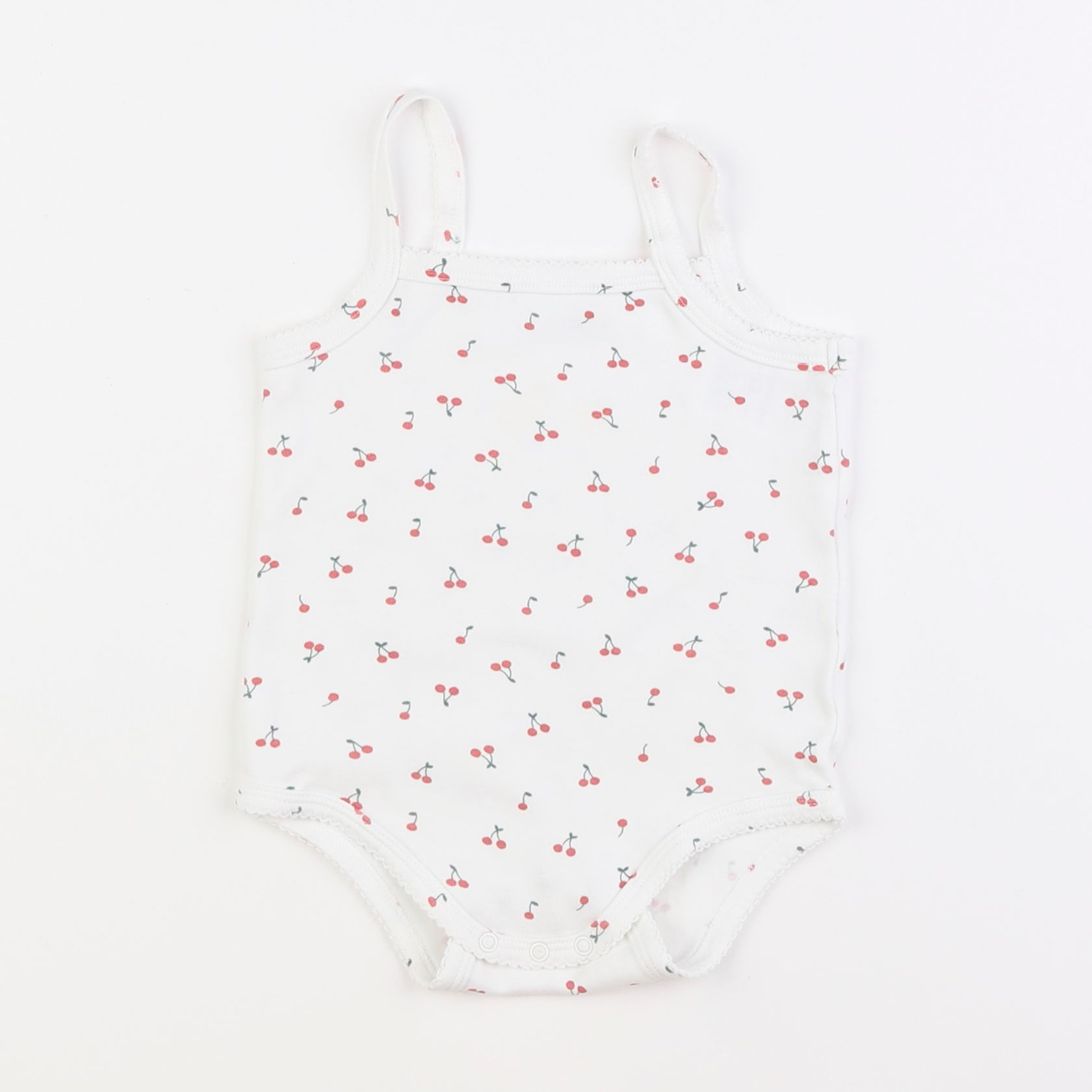 Vertbaudet - body blanc, rouge - 2 ans