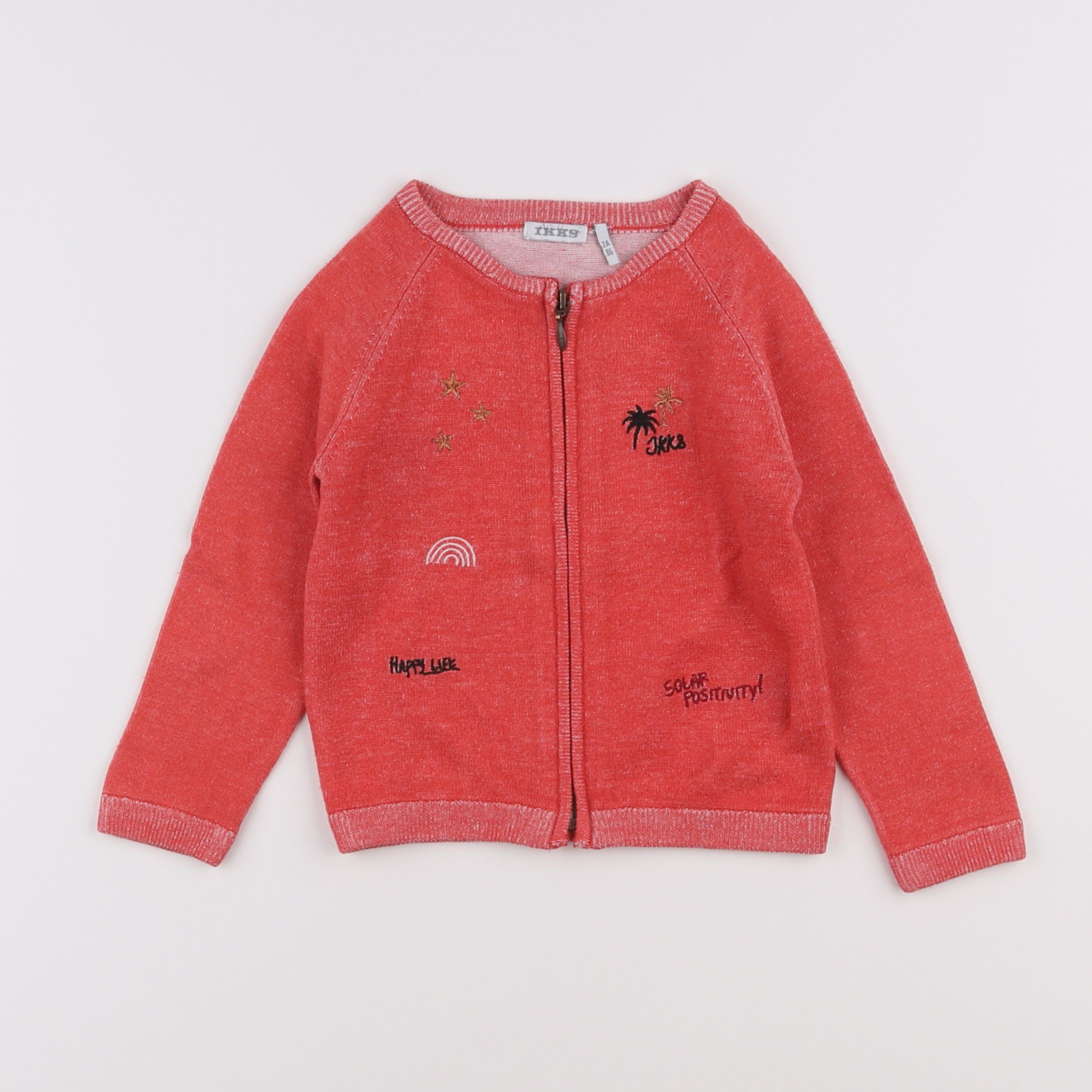 IKKS - pull orange - 2 ans