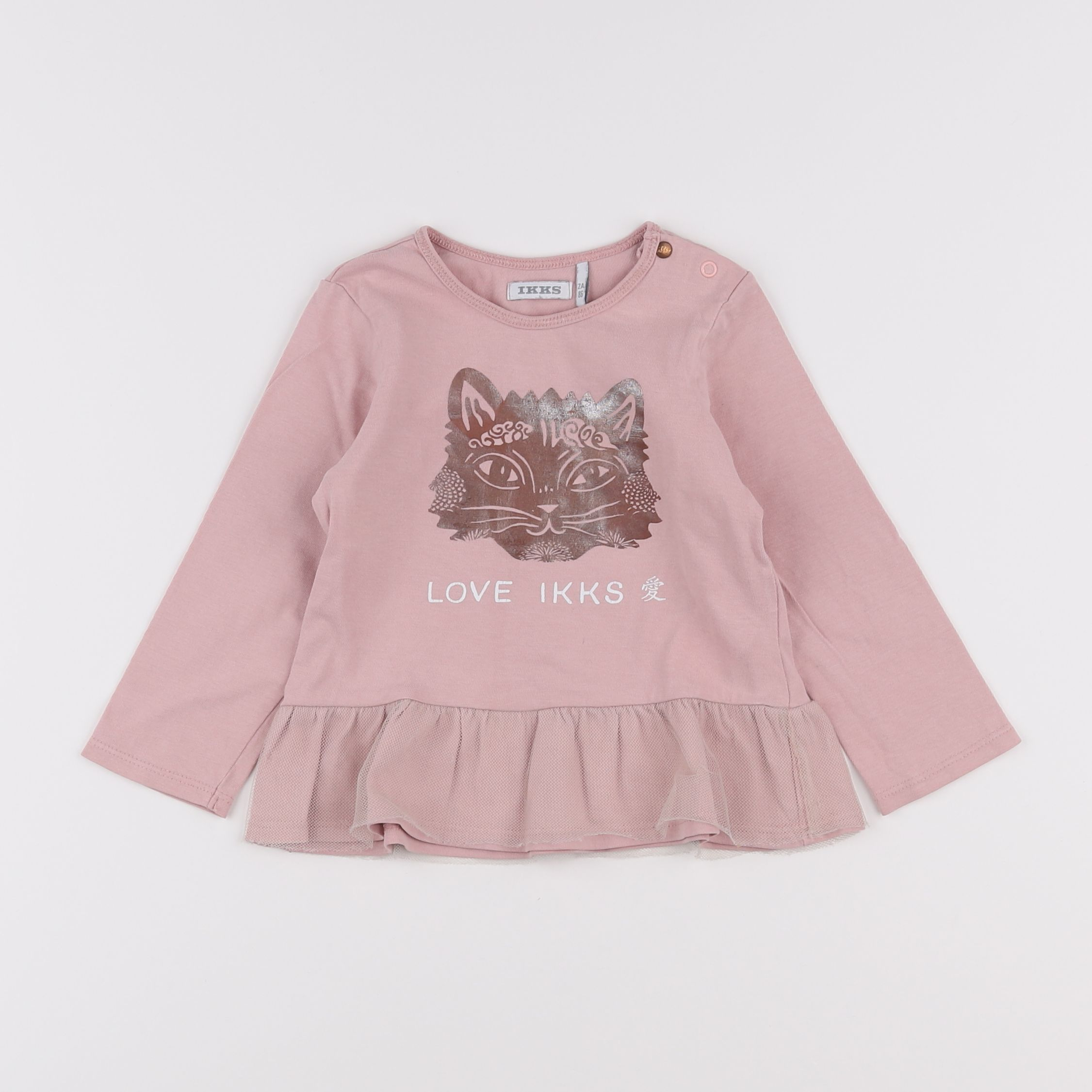 IKKS - tee-shirt rose - 2 ans