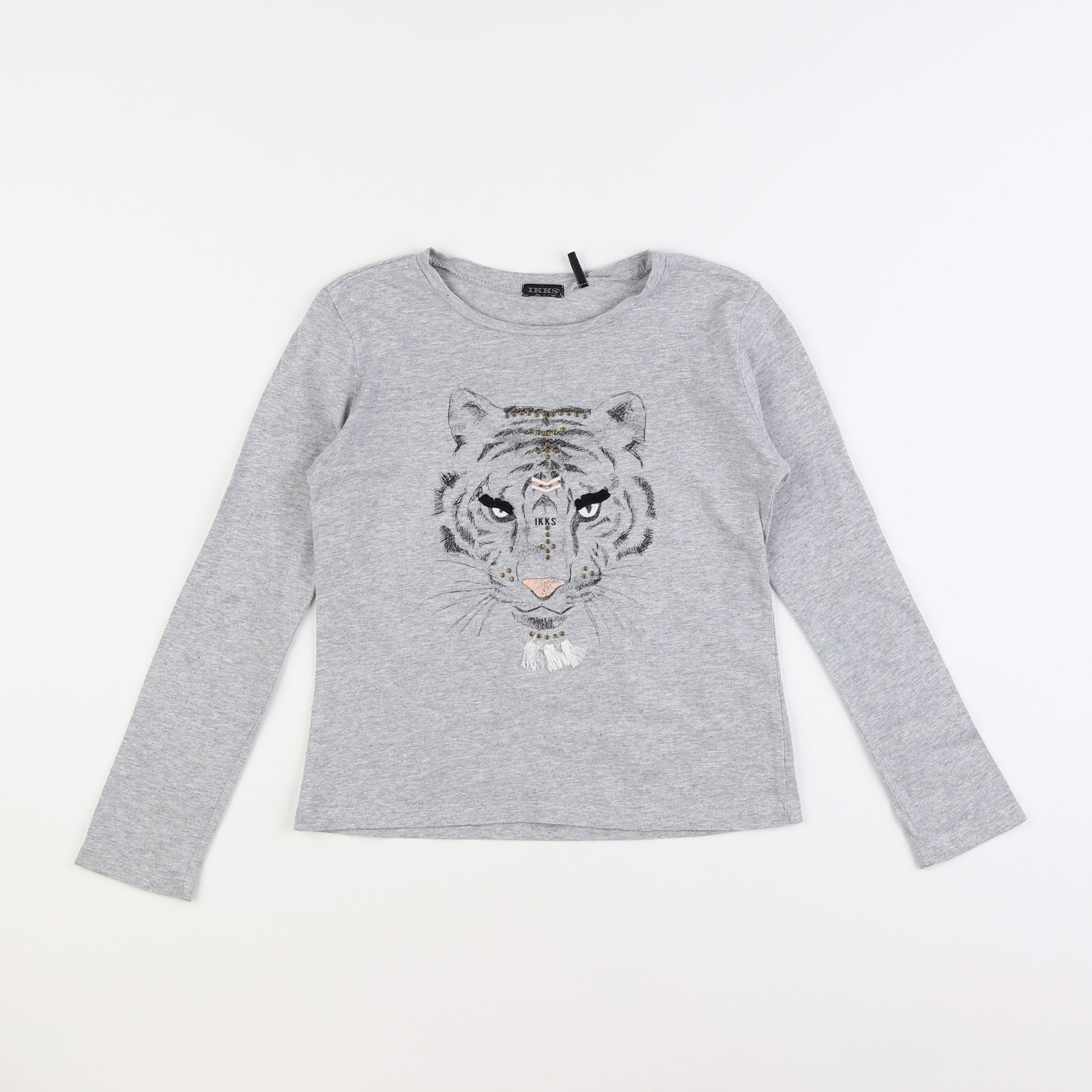 IKKS - tee-shirt gris - 10 ans