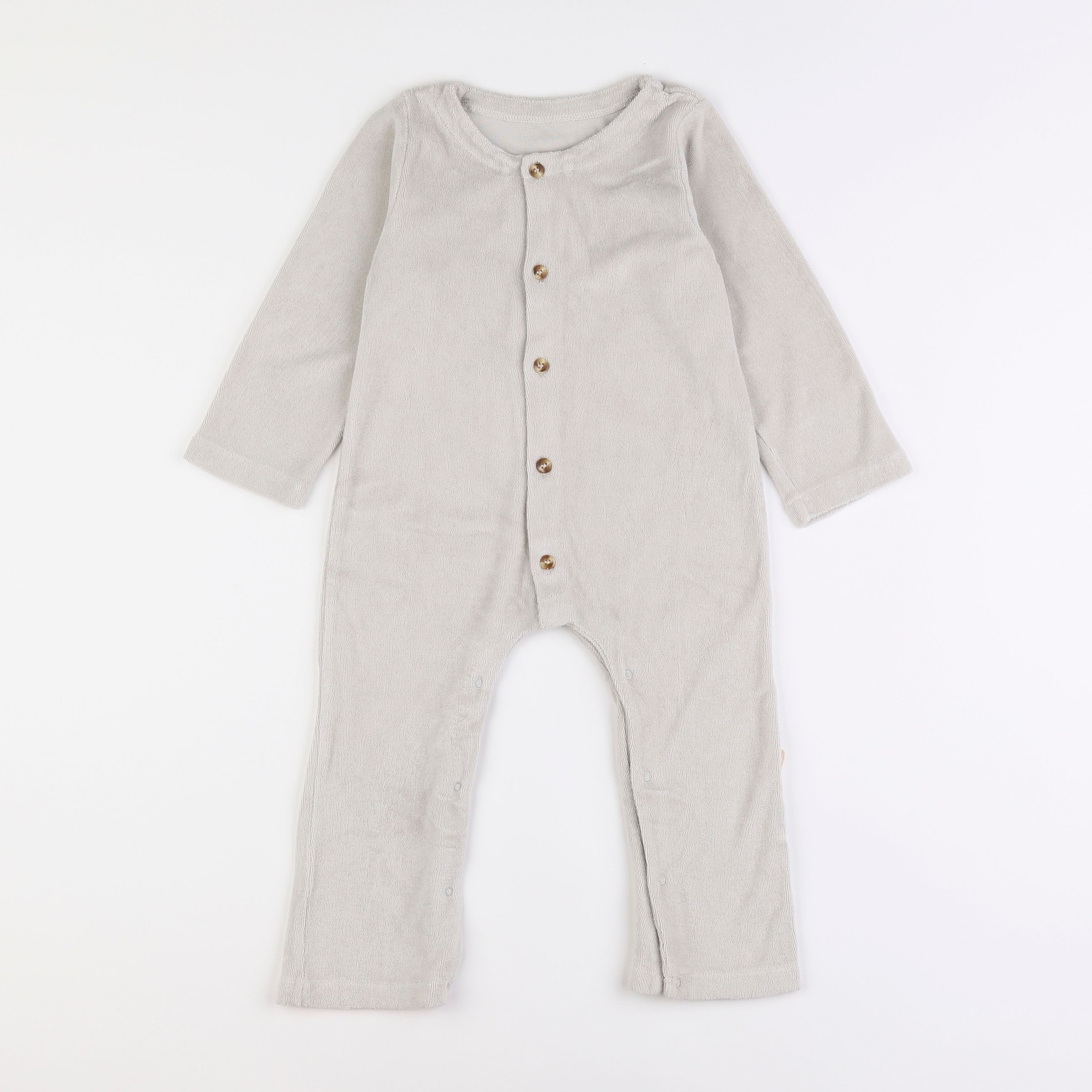 Poudre Organic - combinaison gris Lunar Rock - 2 ans