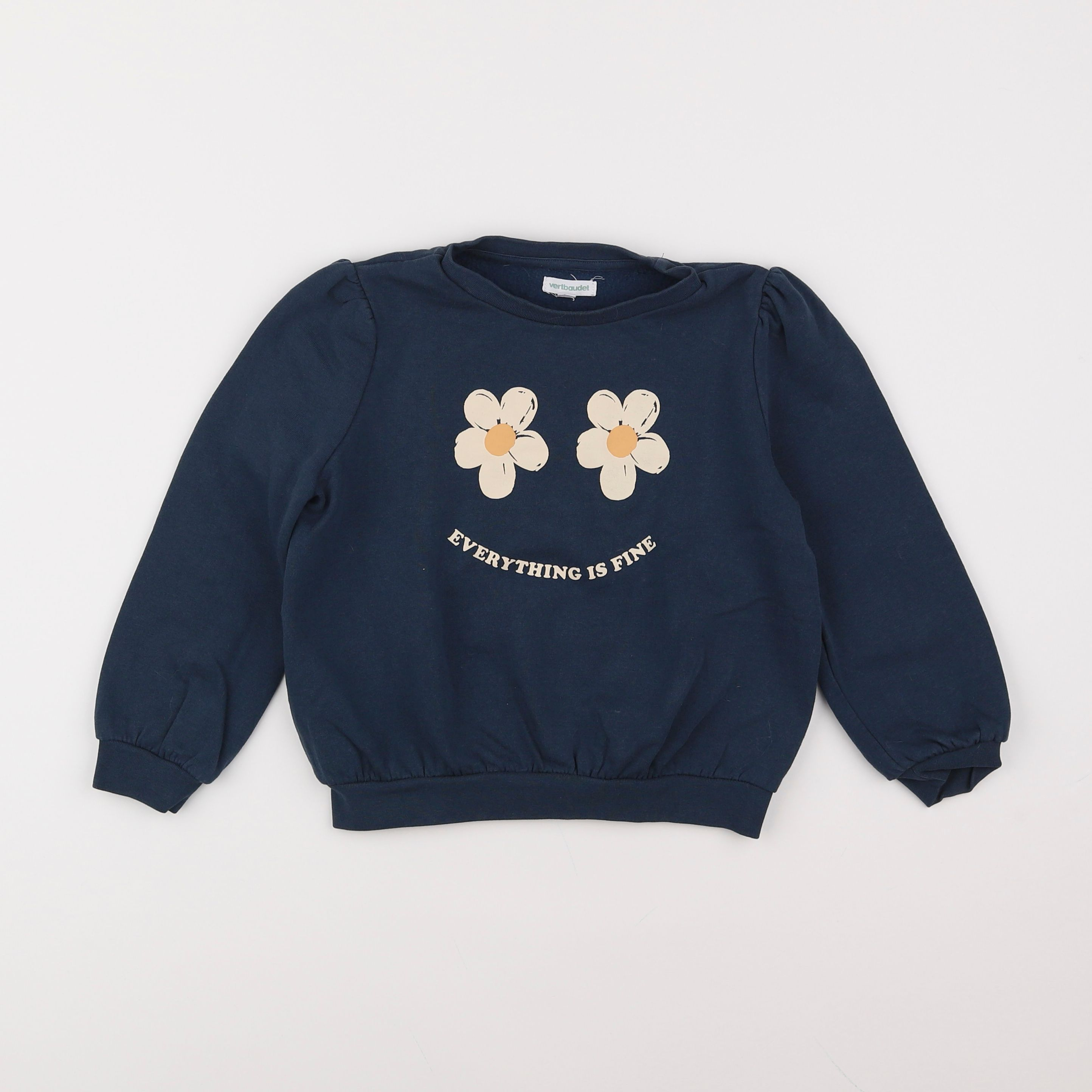 Vertbaudet - sweat bleu - 5 ans