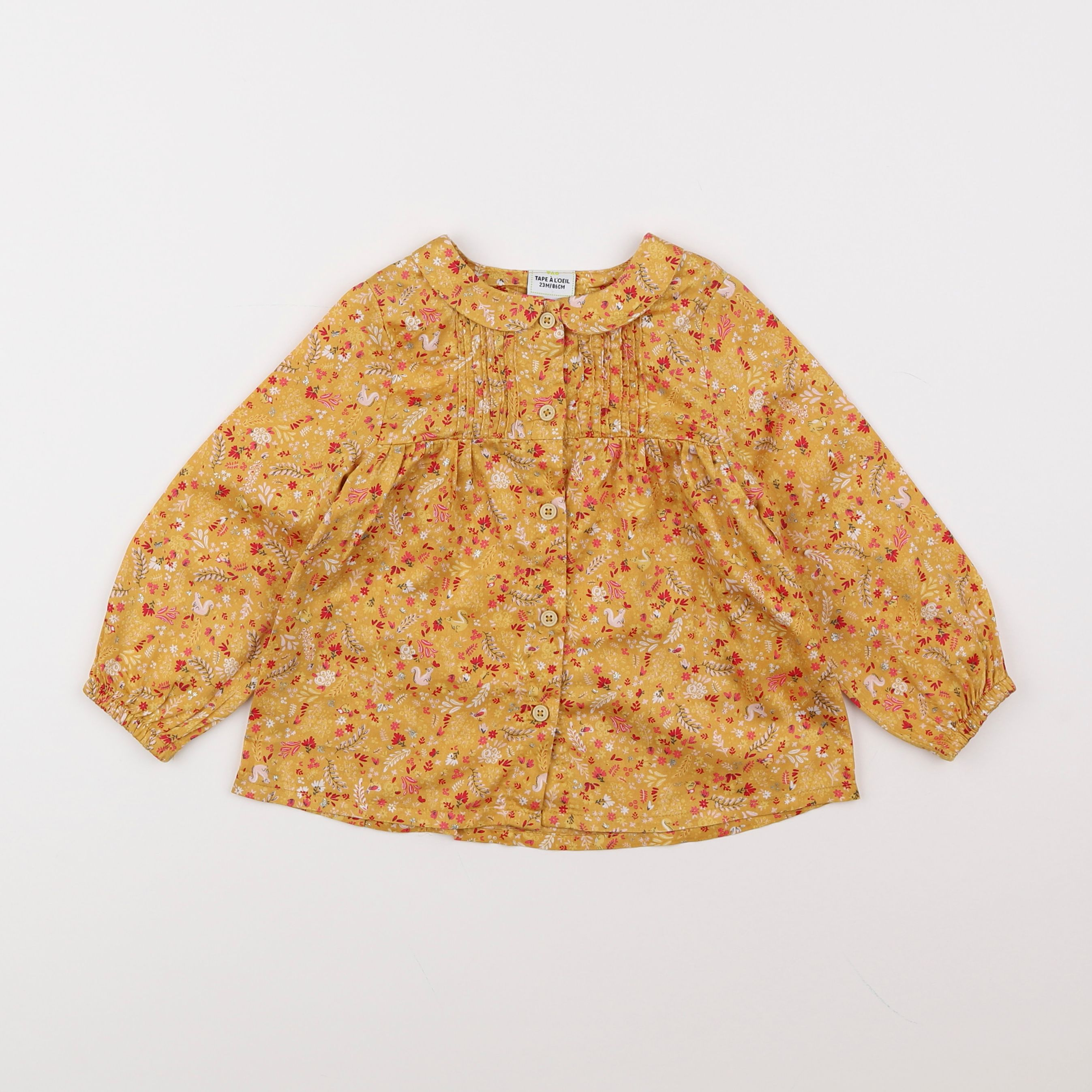 Tape à l'oeil - blouse jaune - 2 ans