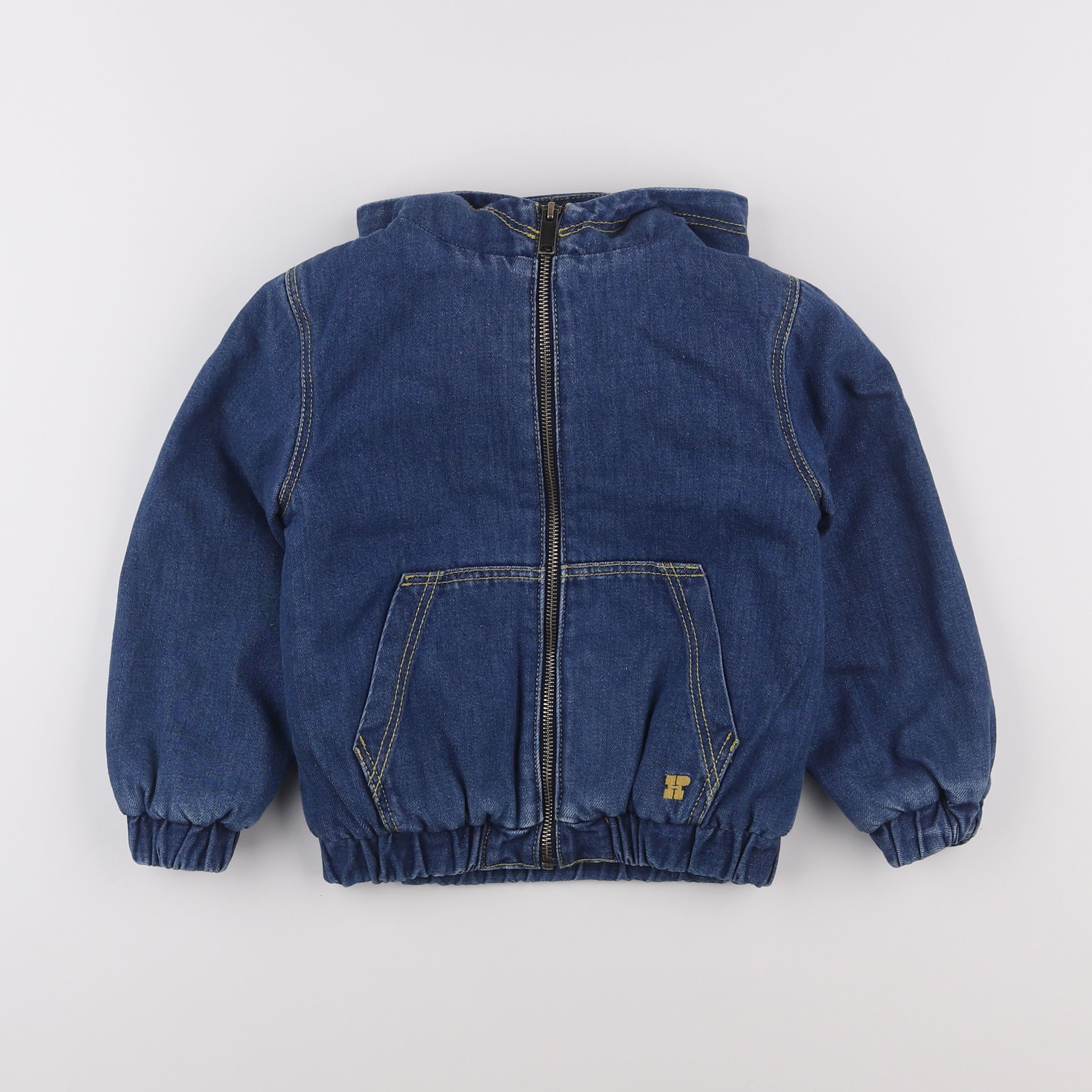 Hundred Pieces - veste doublé bleu - 4 ans