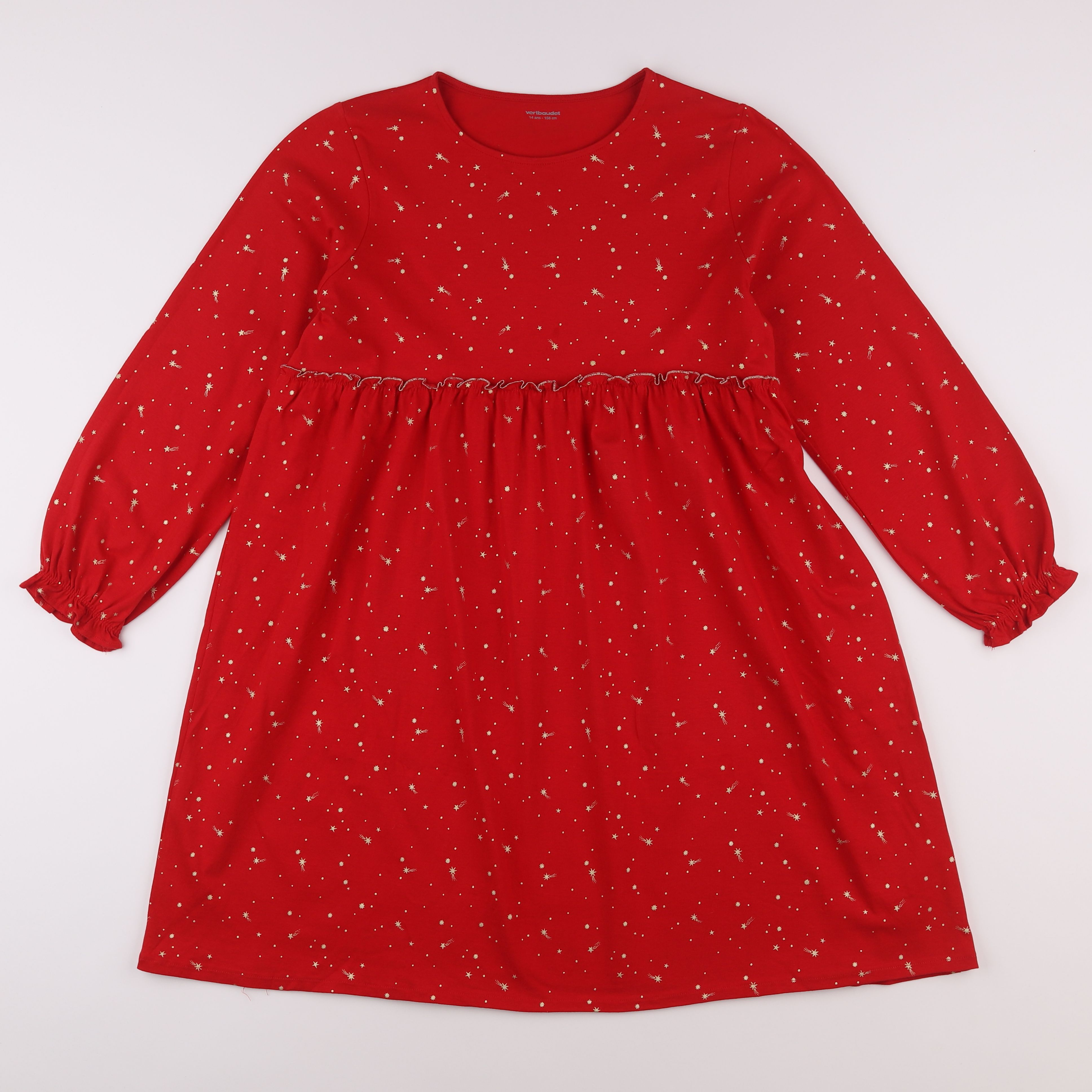 Vertbaudet - robe rouge - 14 ans