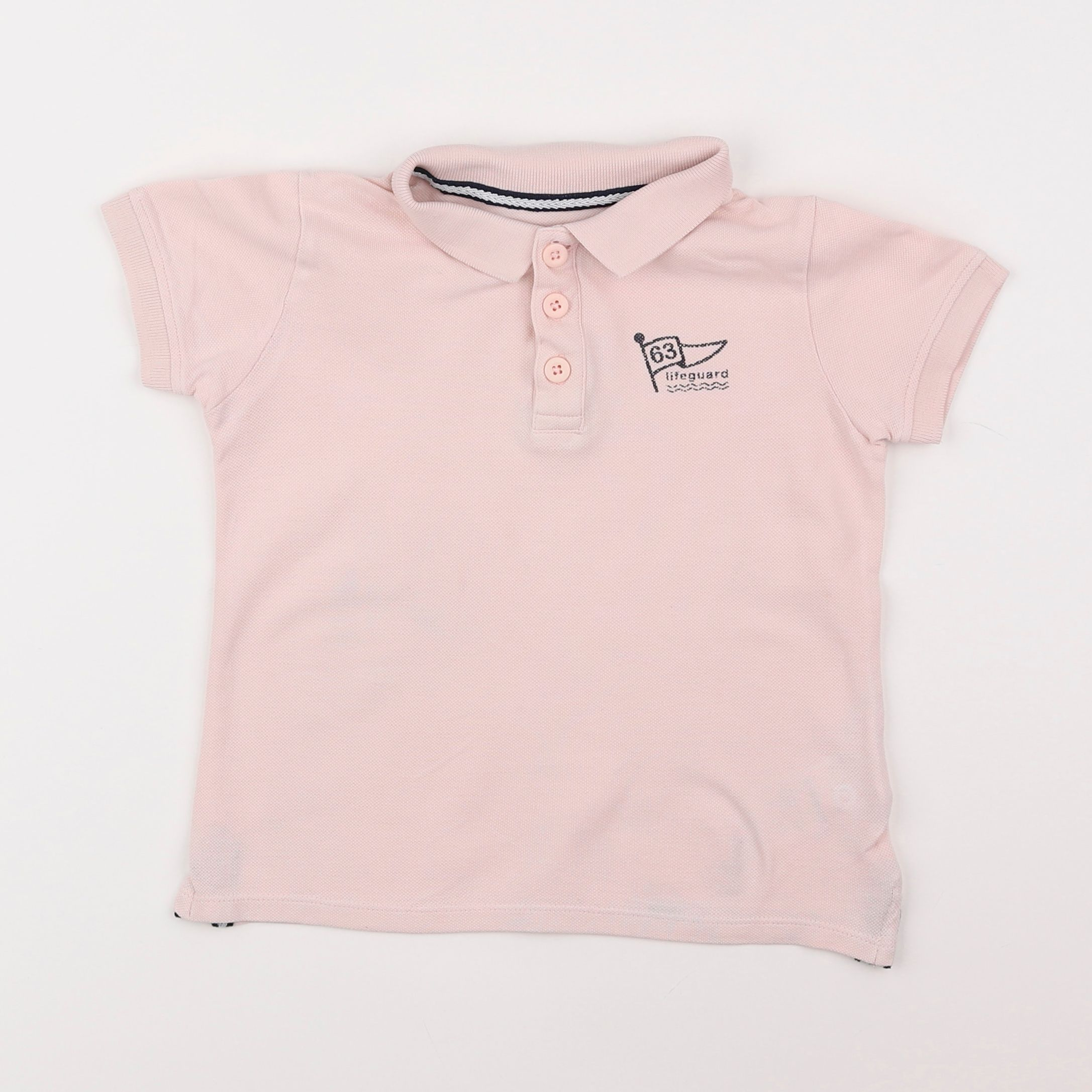 Vertbaudet - polo rose - 6 ans