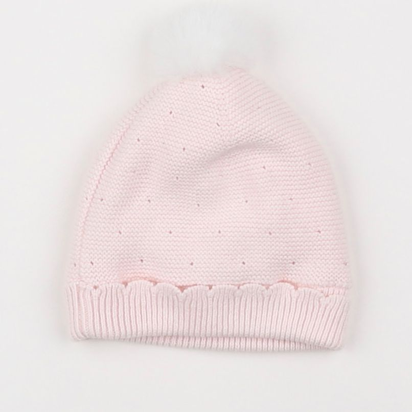 Jacadi - bonnet rose - 0/1 mois