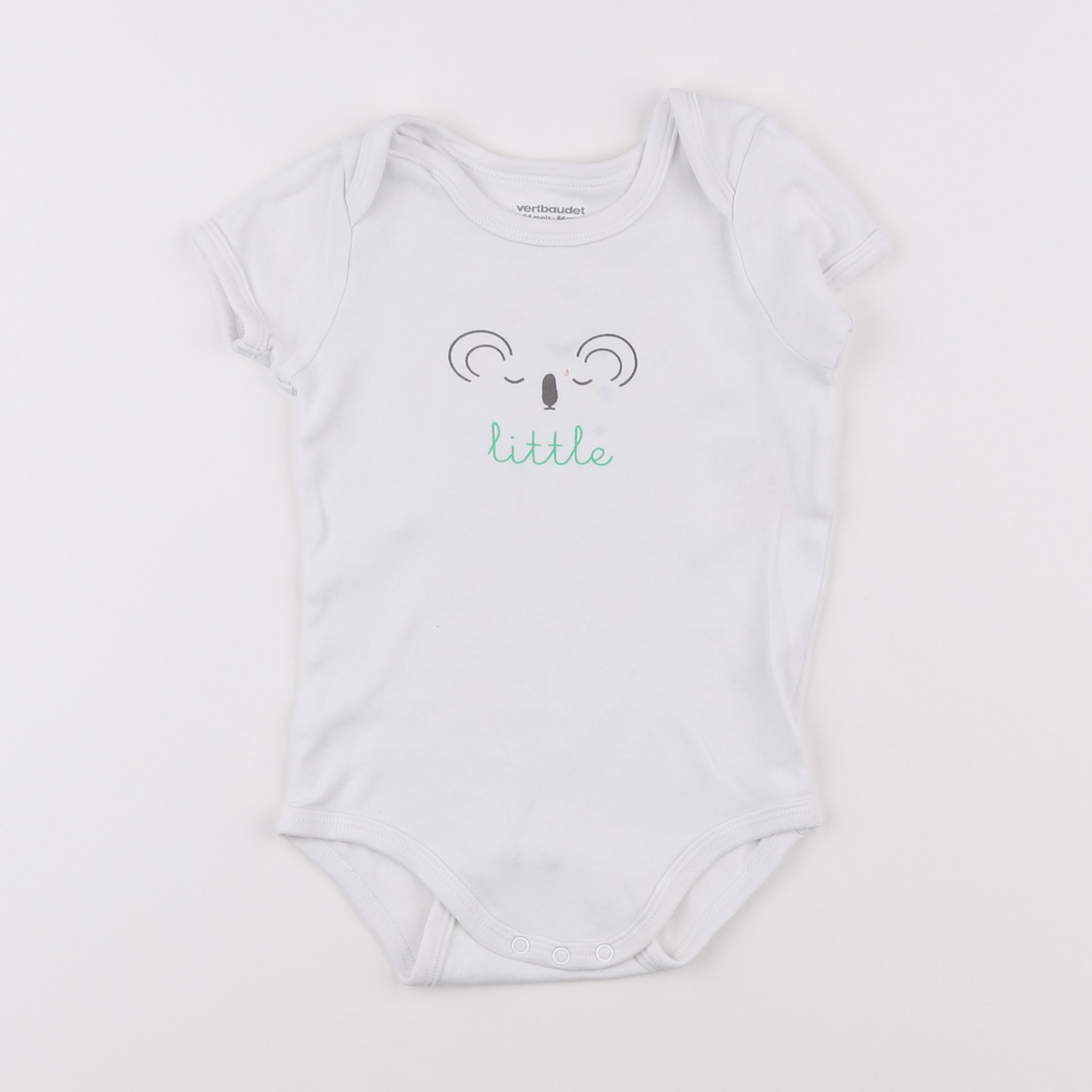 Vertbaudet - body blanc - 2 ans