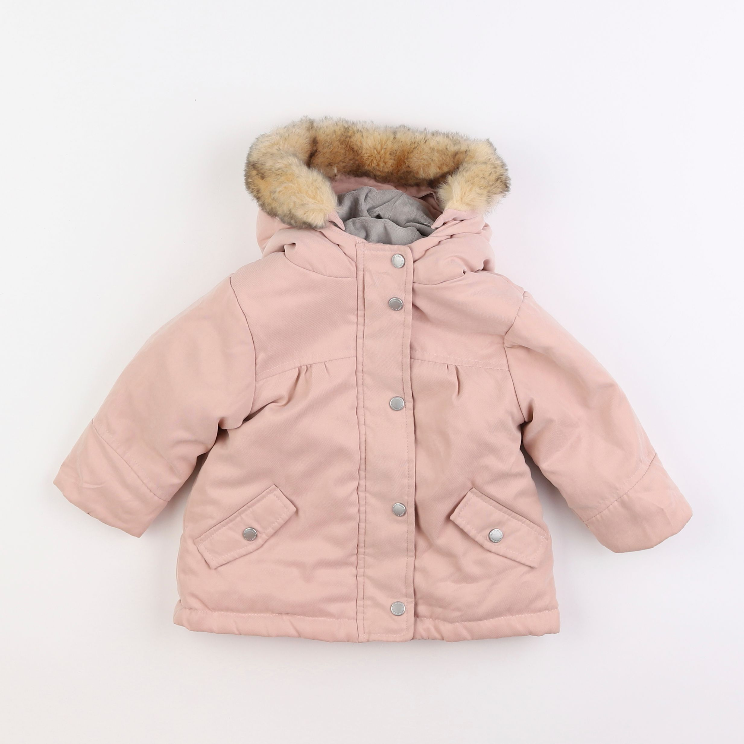 Vertbaudet - parka rose - 12 mois