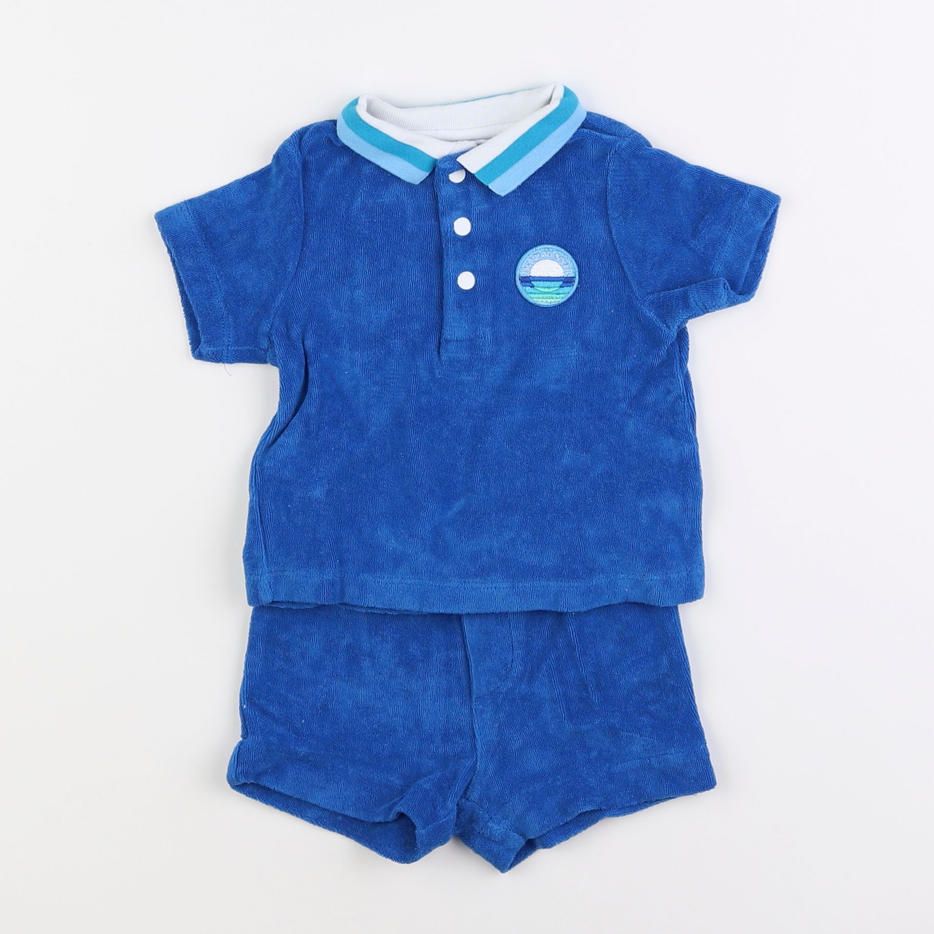 Jacadi - ensemble bleu - 6 mois