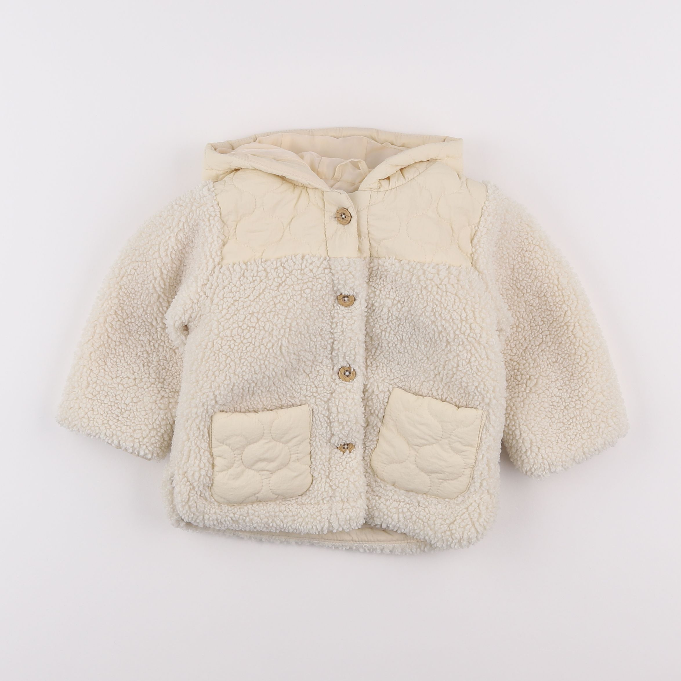 Vertbaudet - veste beige - 9 mois