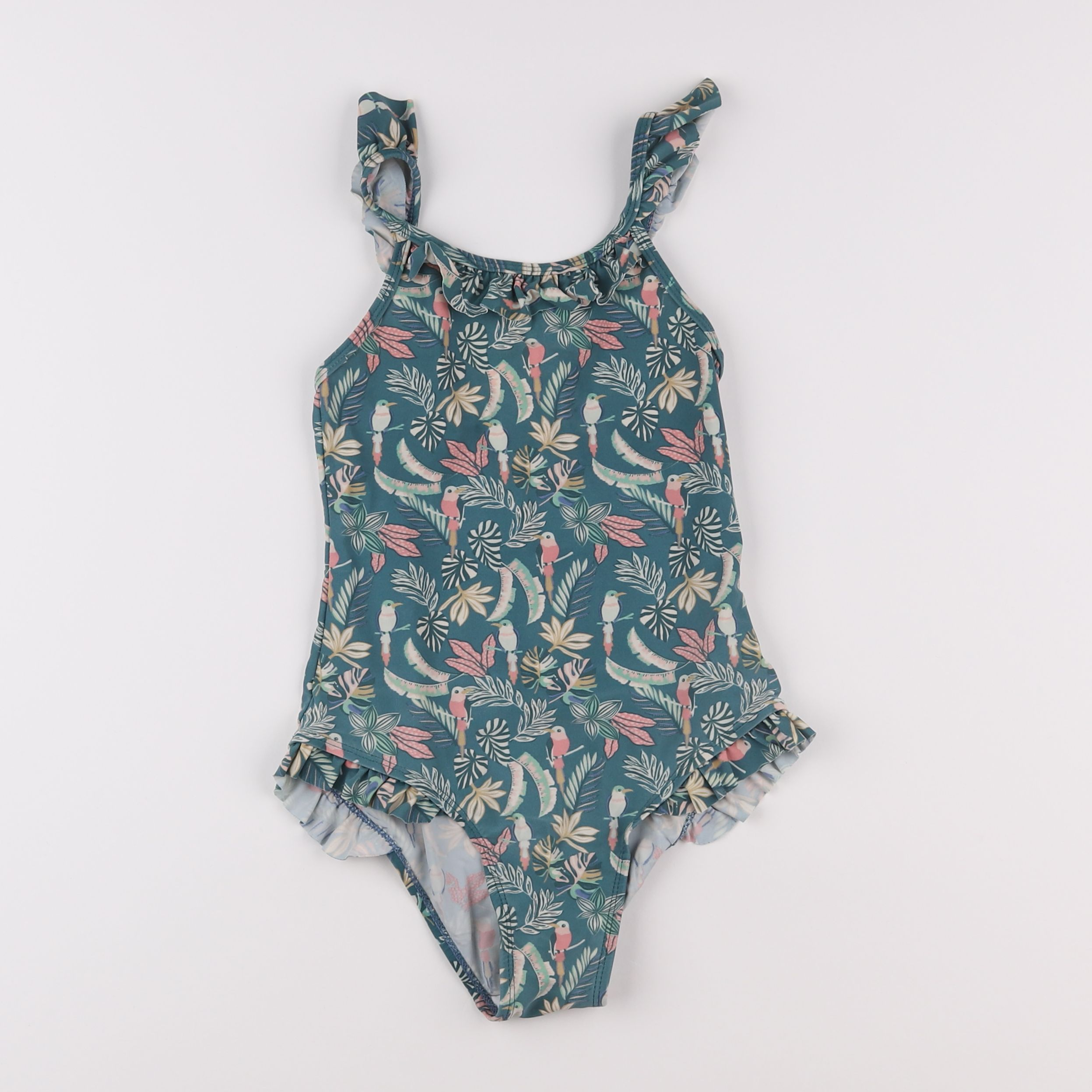 Vertbaudet - maillot de bain vert - 8 ans