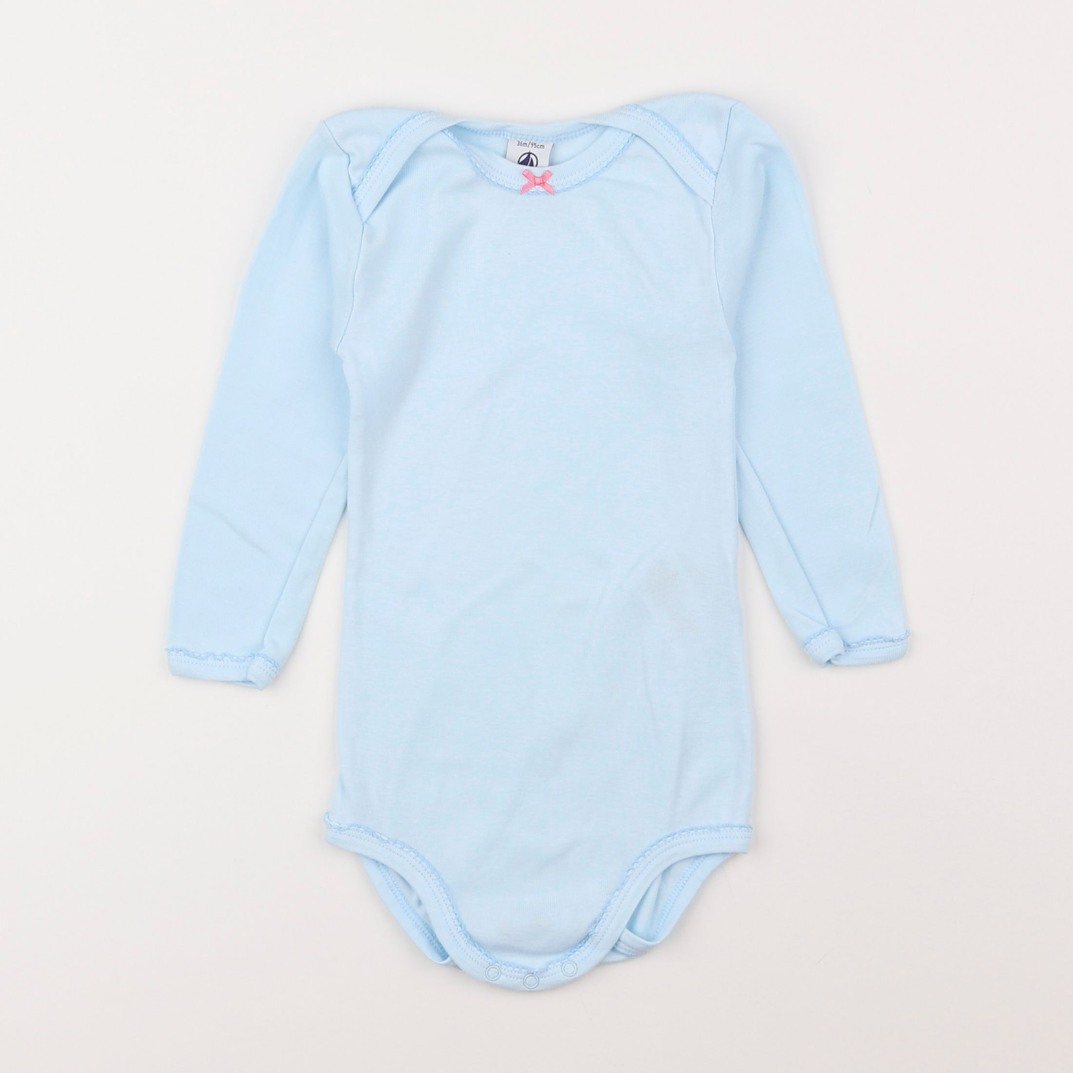 Petit Bateau - body bleu - 3 ans