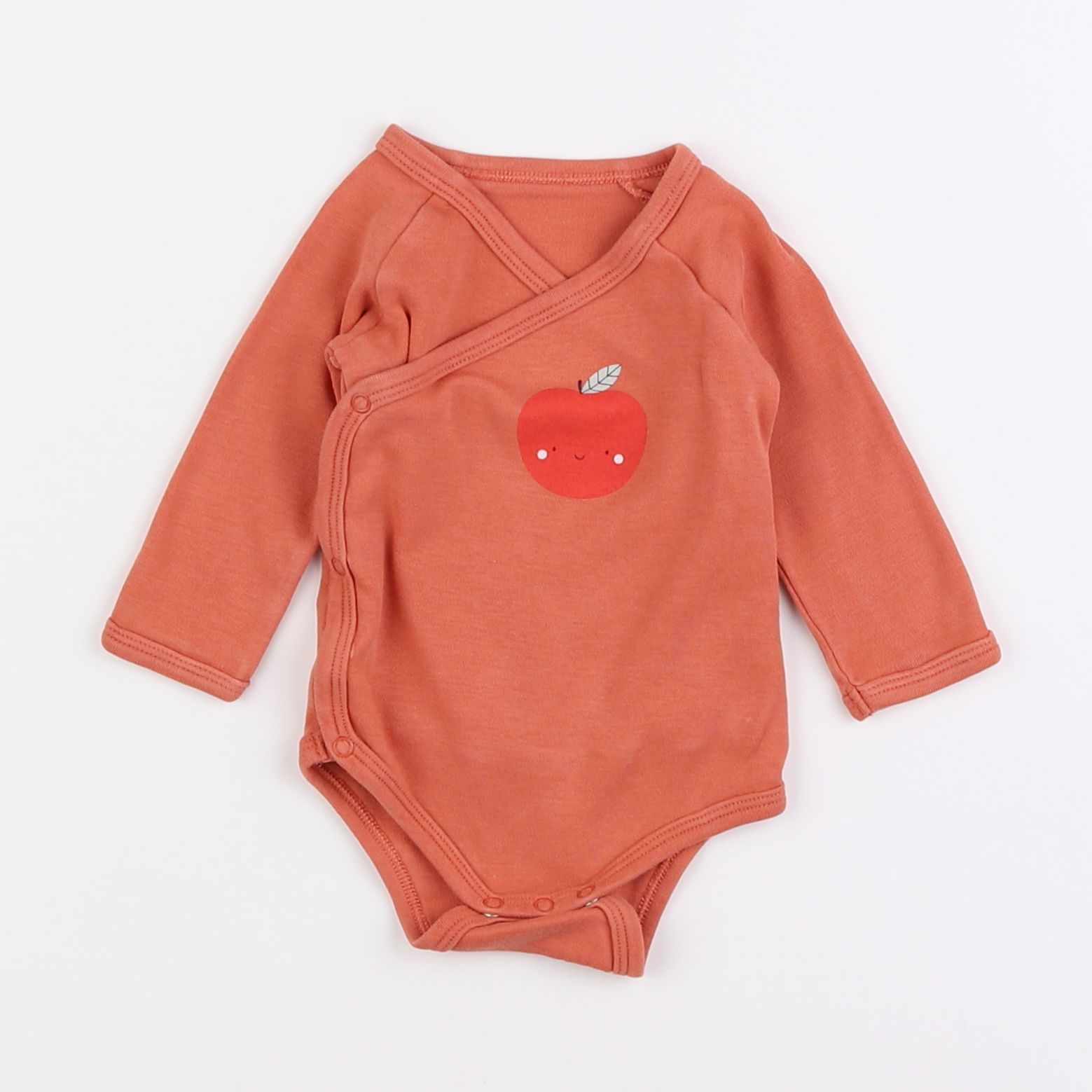 Vertbaudet - body orange - 6 mois