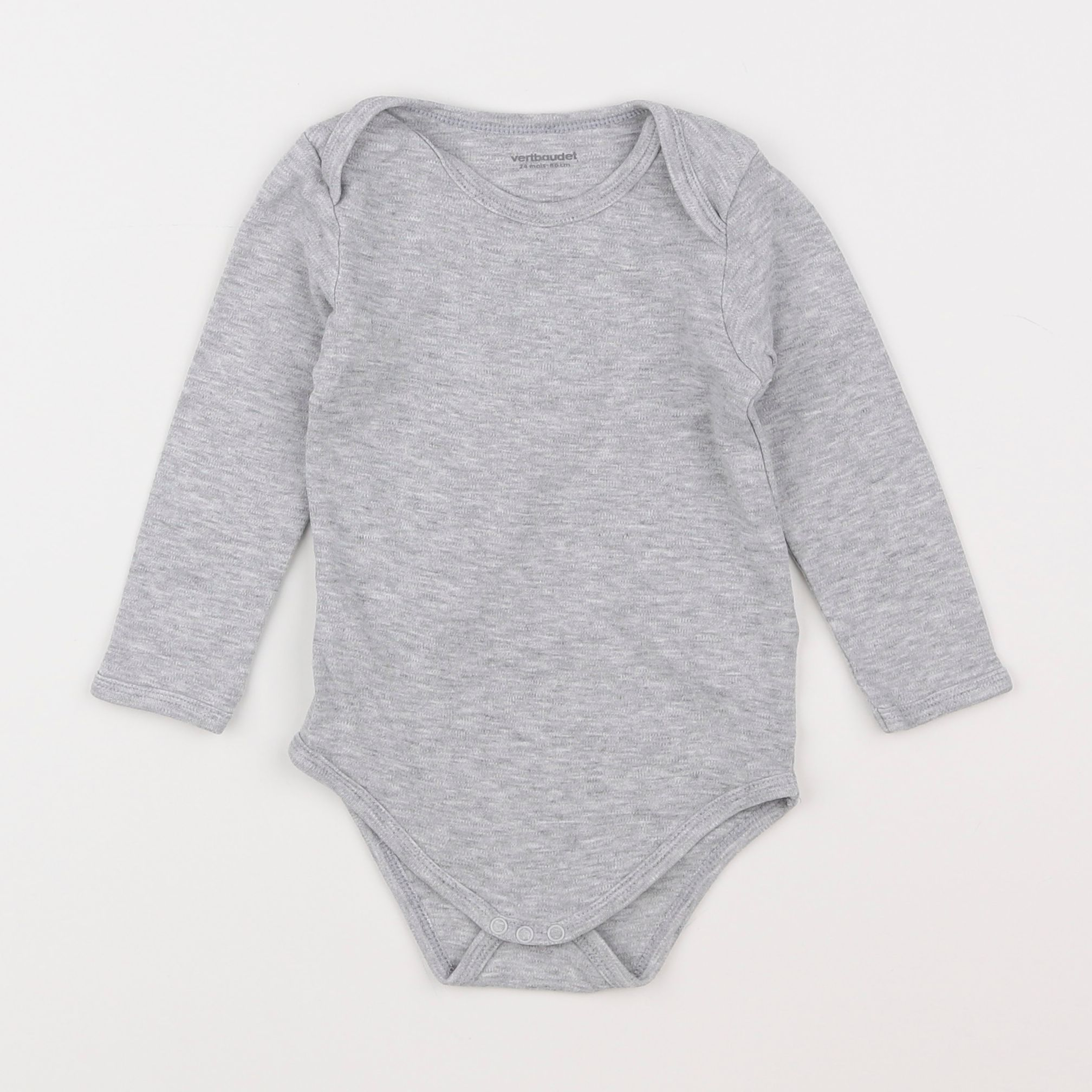 Vertbaudet - body gris - 2 ans