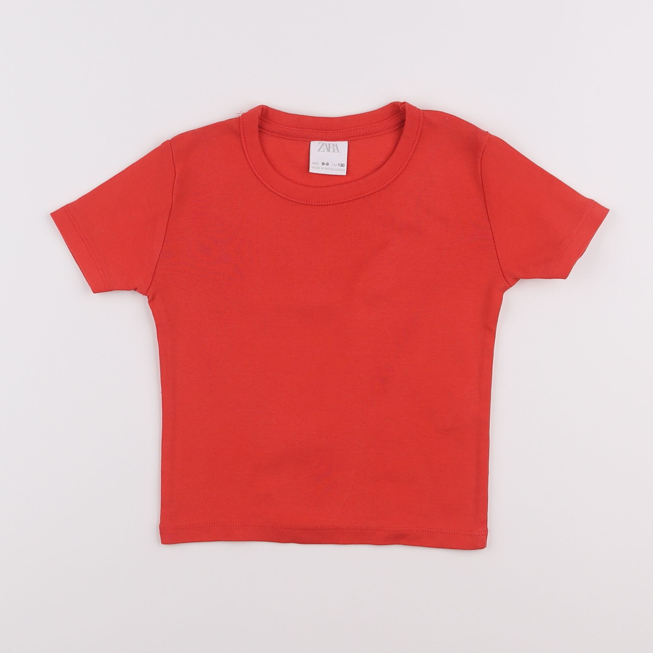 Zara - tee-shirt rouge - 8/9 ans