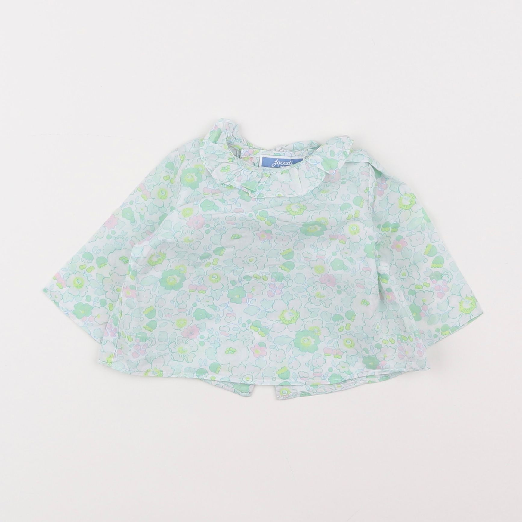 Jacadi - blouse liberty vert - 1 mois