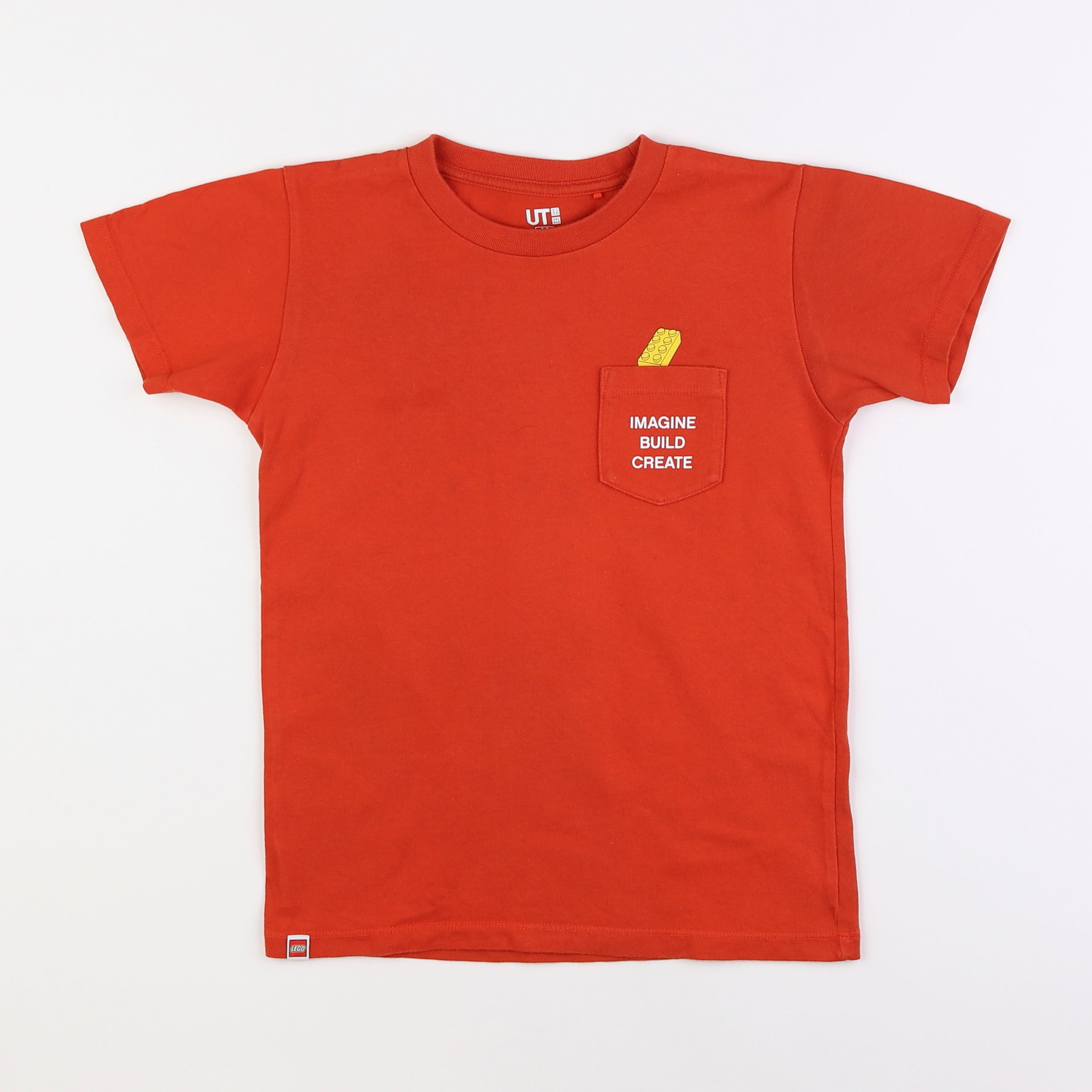 Uniqlo - tee-shirt rouge - 7/8 ans