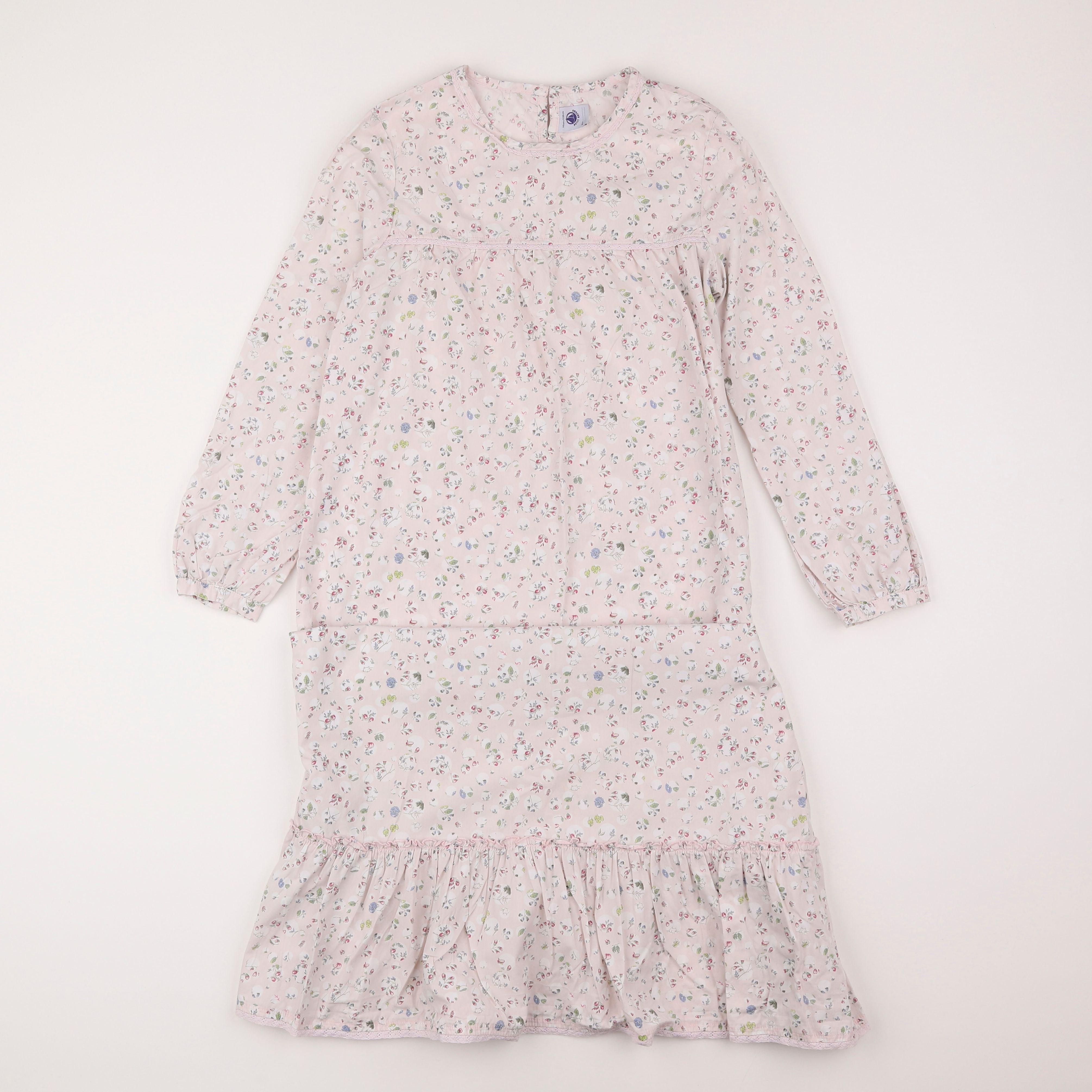 Petit Bateau - chemise de nuit rose - 10 ans