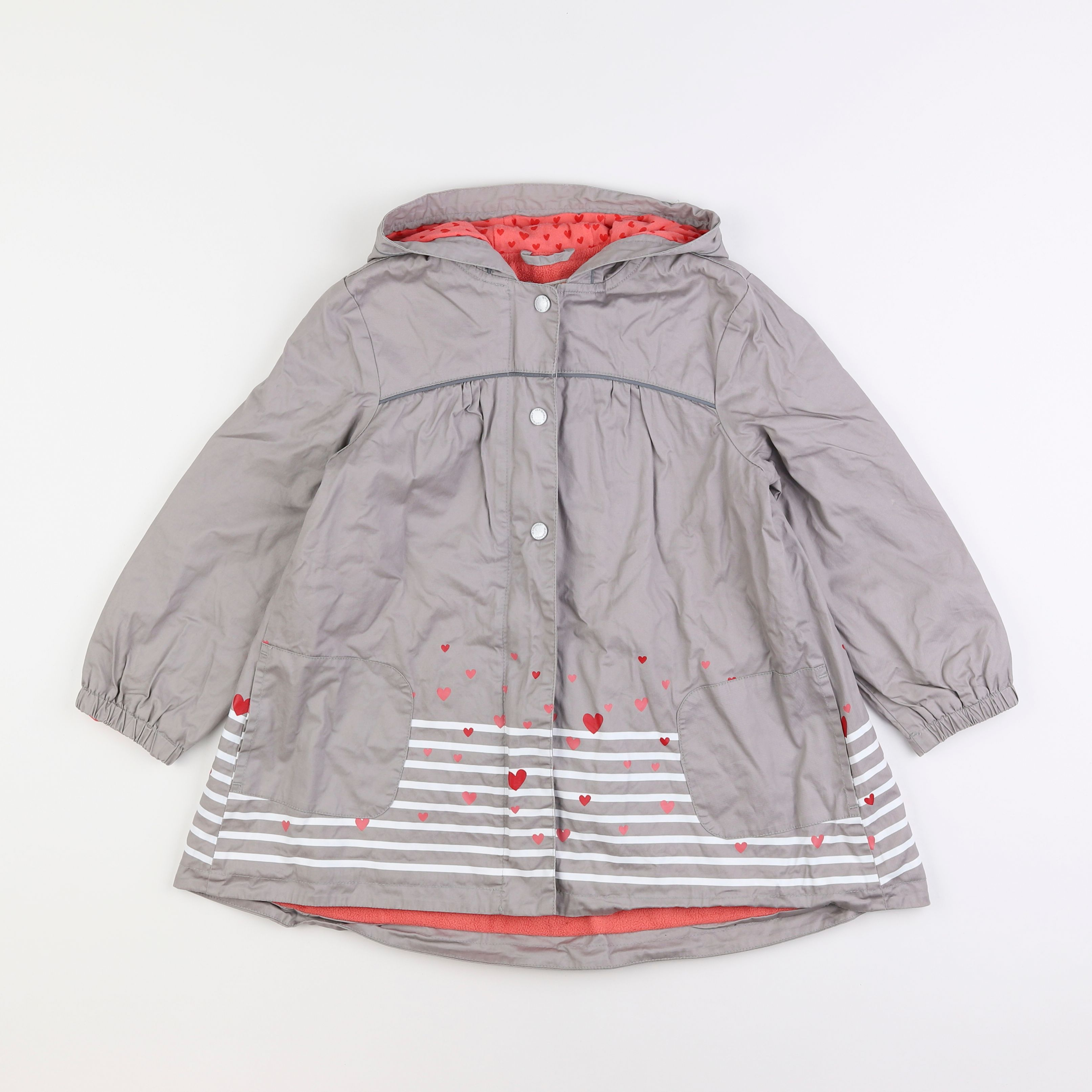 Vertbaudet - imperméable gris - 8 ans