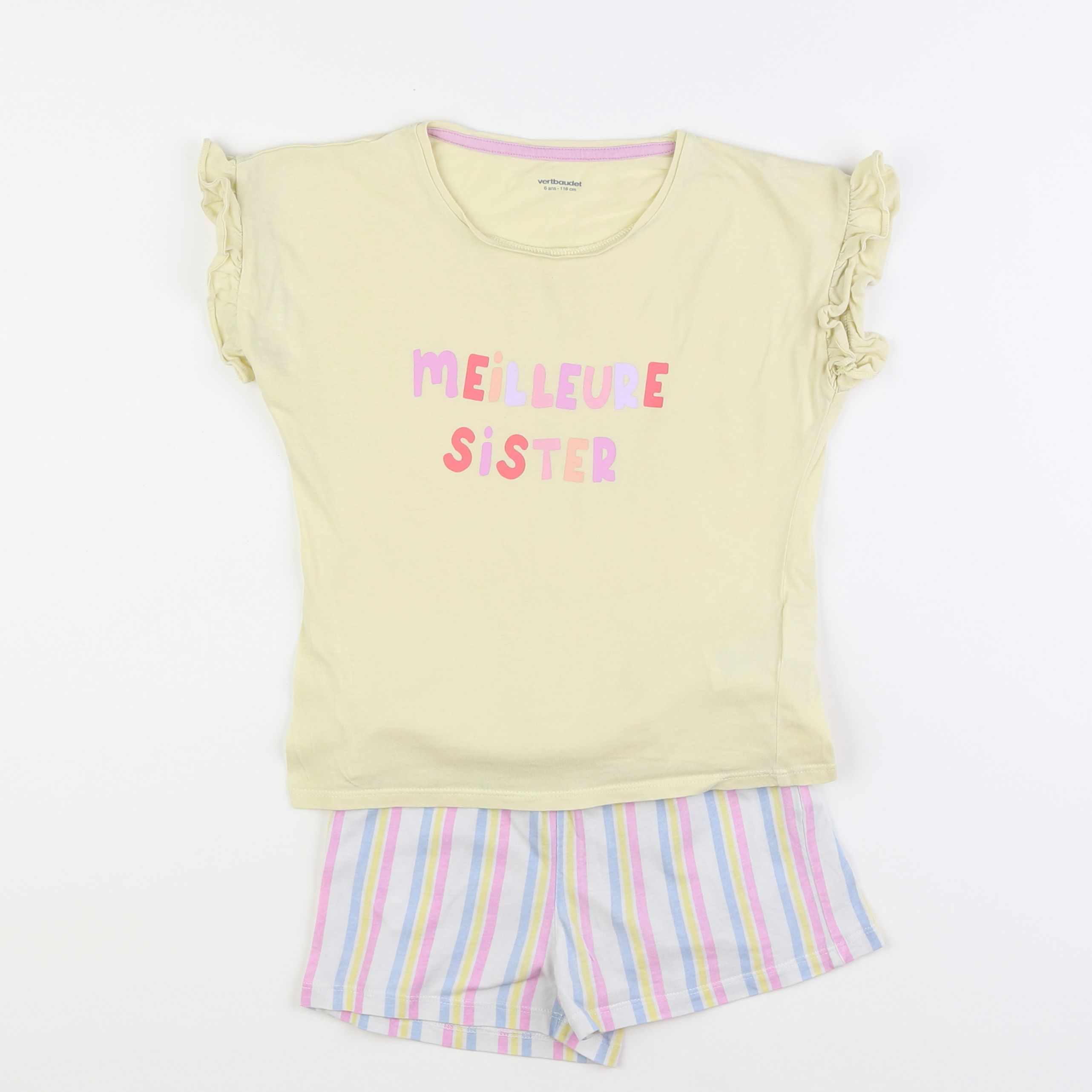 Vertbaudet - pyjama coton multicolore - 6 ans