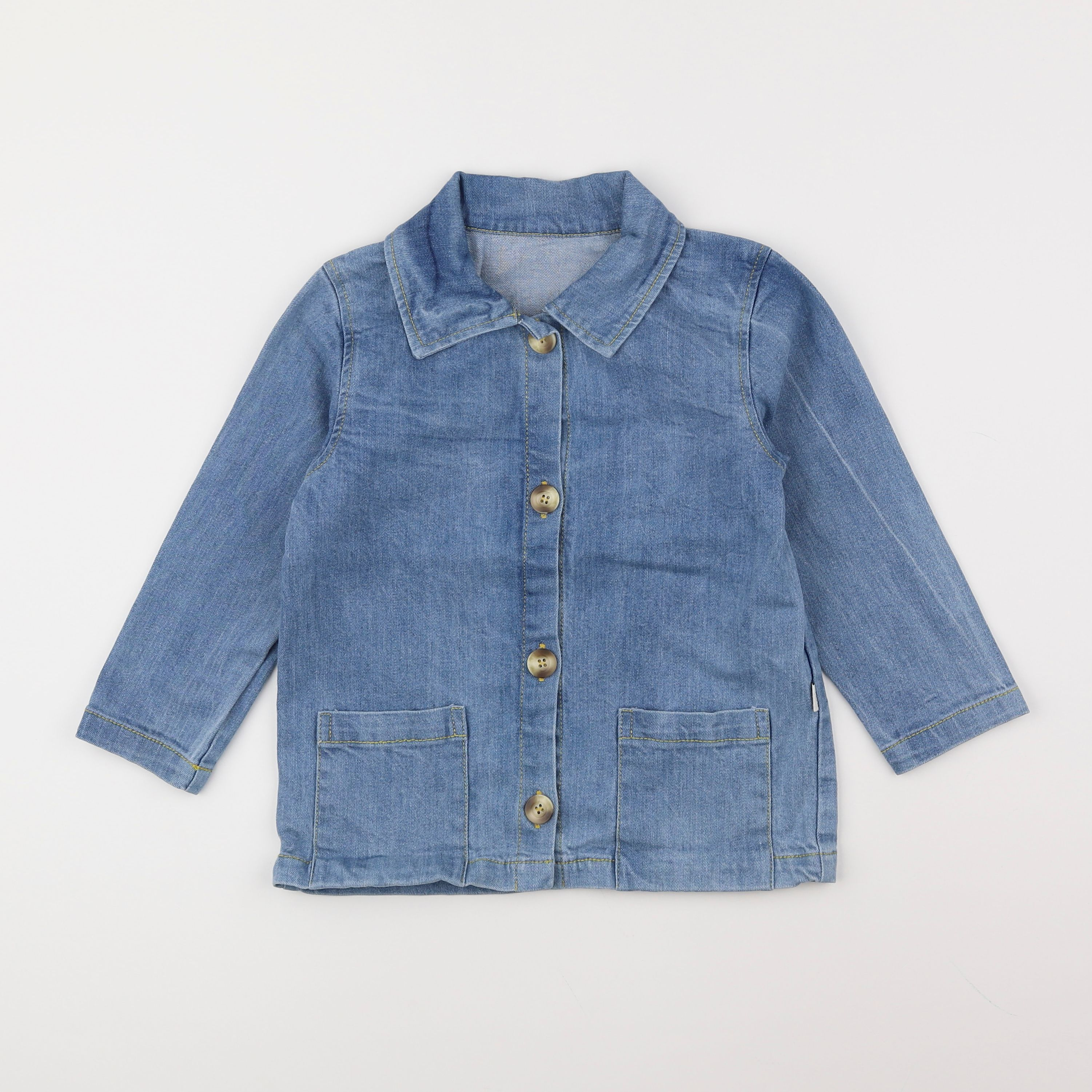 Poudre Organic - veste bleu - 4 ans