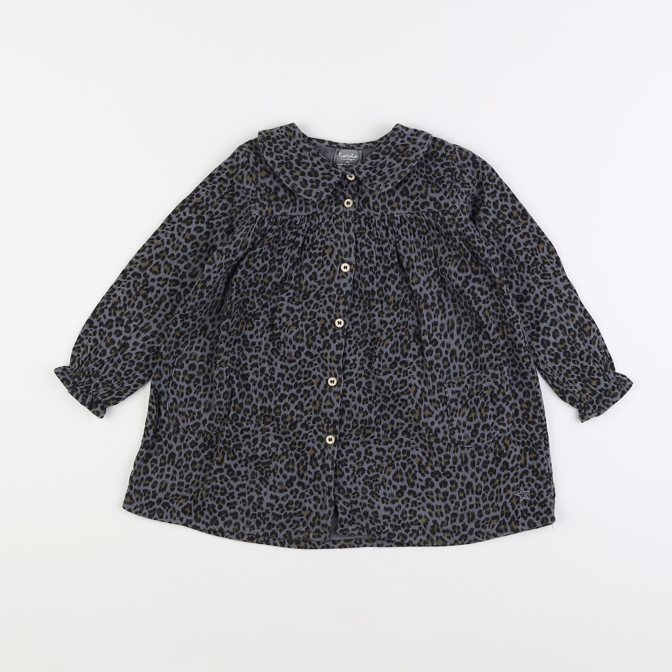 Tocoto vintage - robe bleu - 2 ans