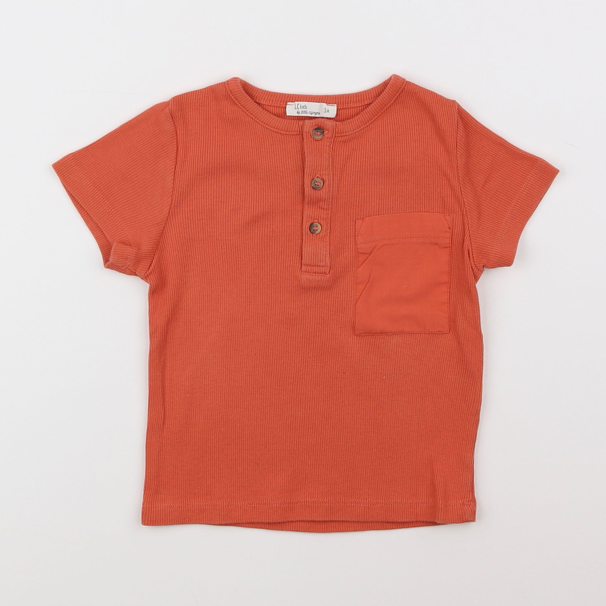 Little Cigogne - tee-shirt orange - 3 ans