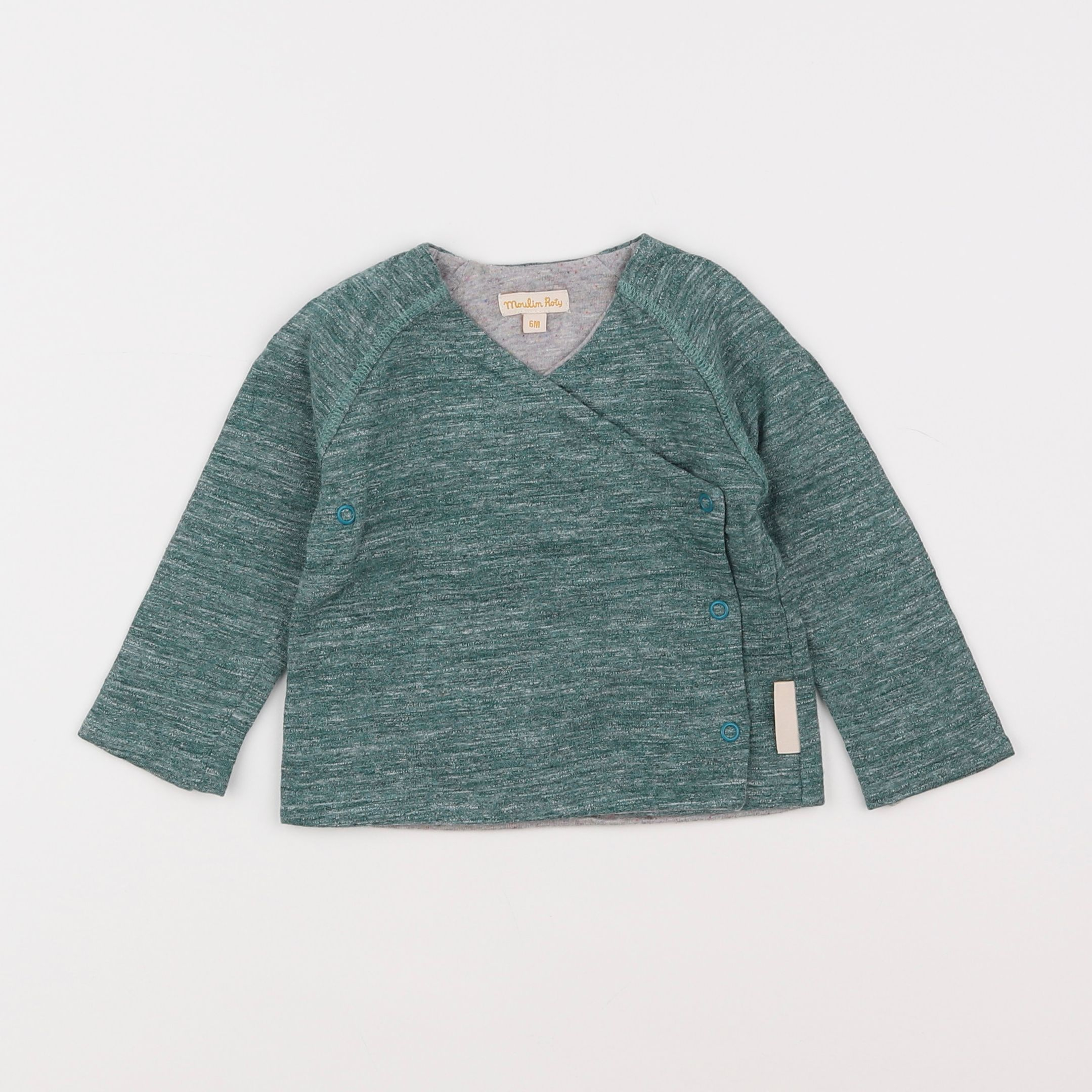 Moulin Roty - tee-shirt bleu - 6 mois