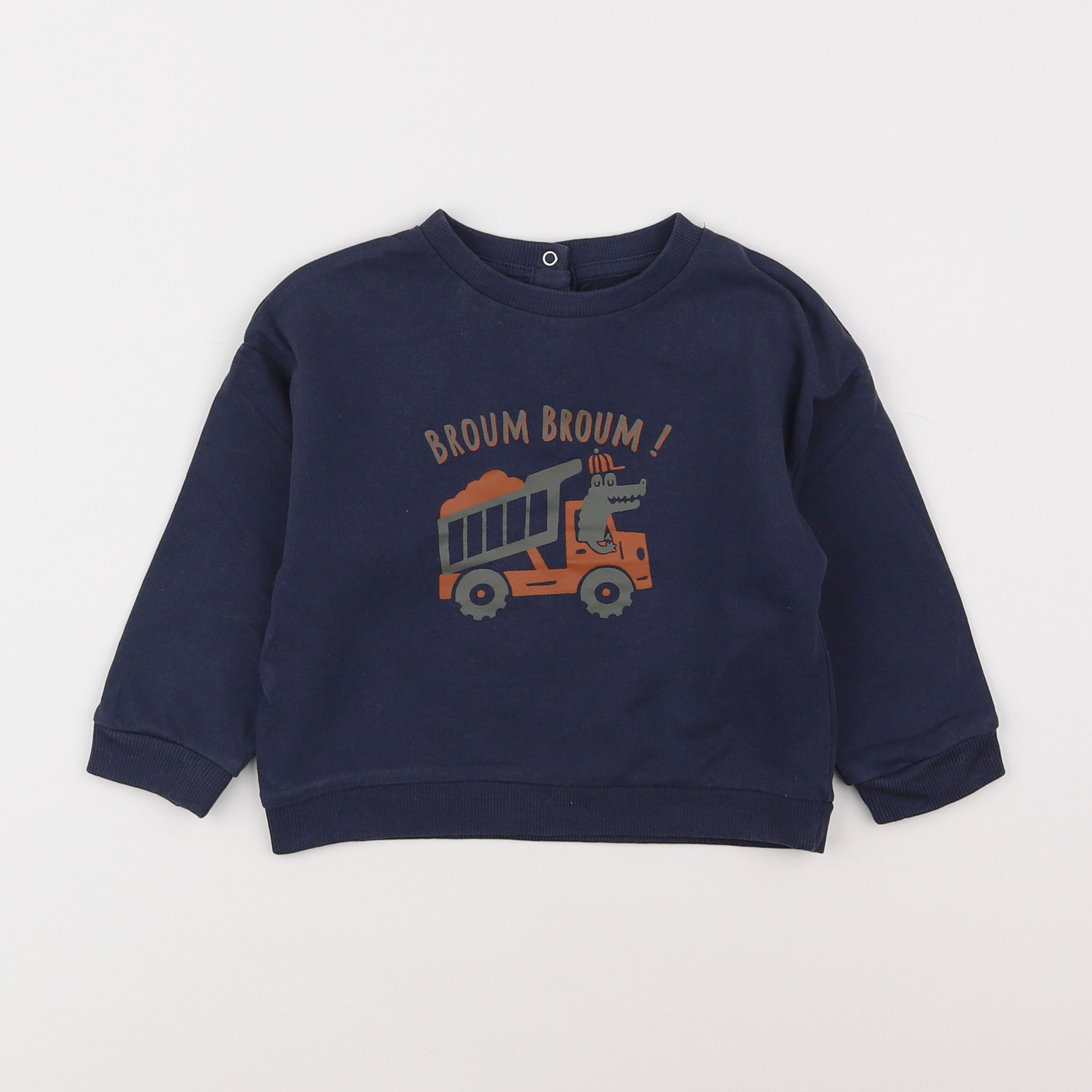 Vertbaudet - sweat bleu - 2 ans