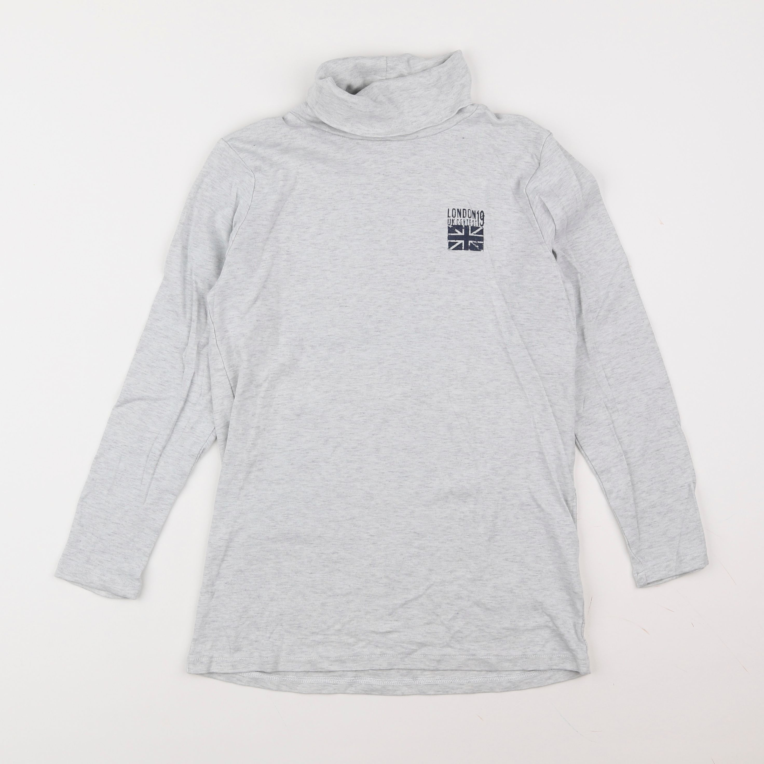 Vertbaudet - sous-pull gris - 12 ans