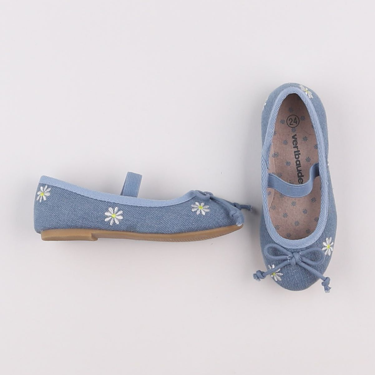 Vertbaudet - ballerines bleu - pointure 25