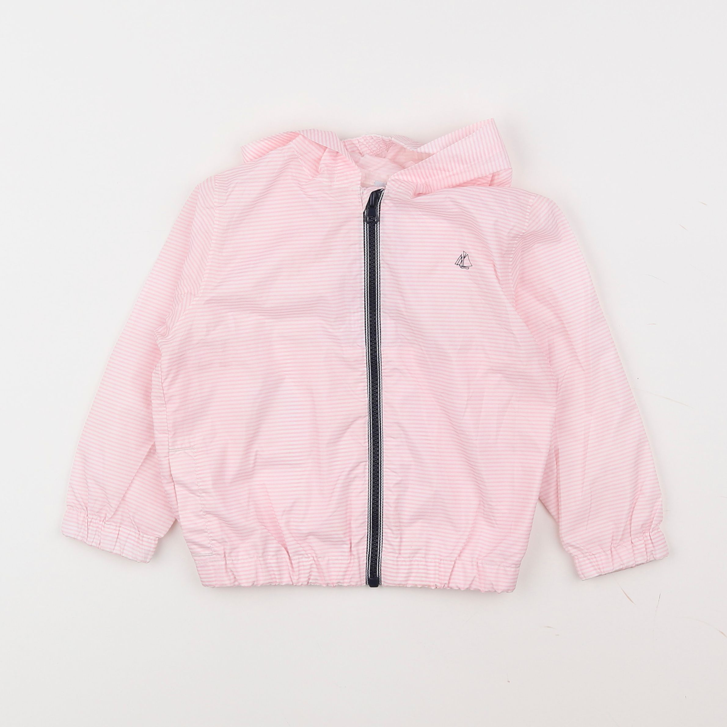 Petit Bateau - coupe-vent rose - 3 ans