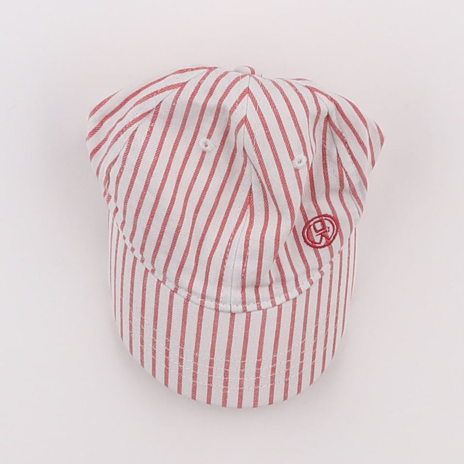 Okaidi - casquette blanc, rouge - 3/4 ans