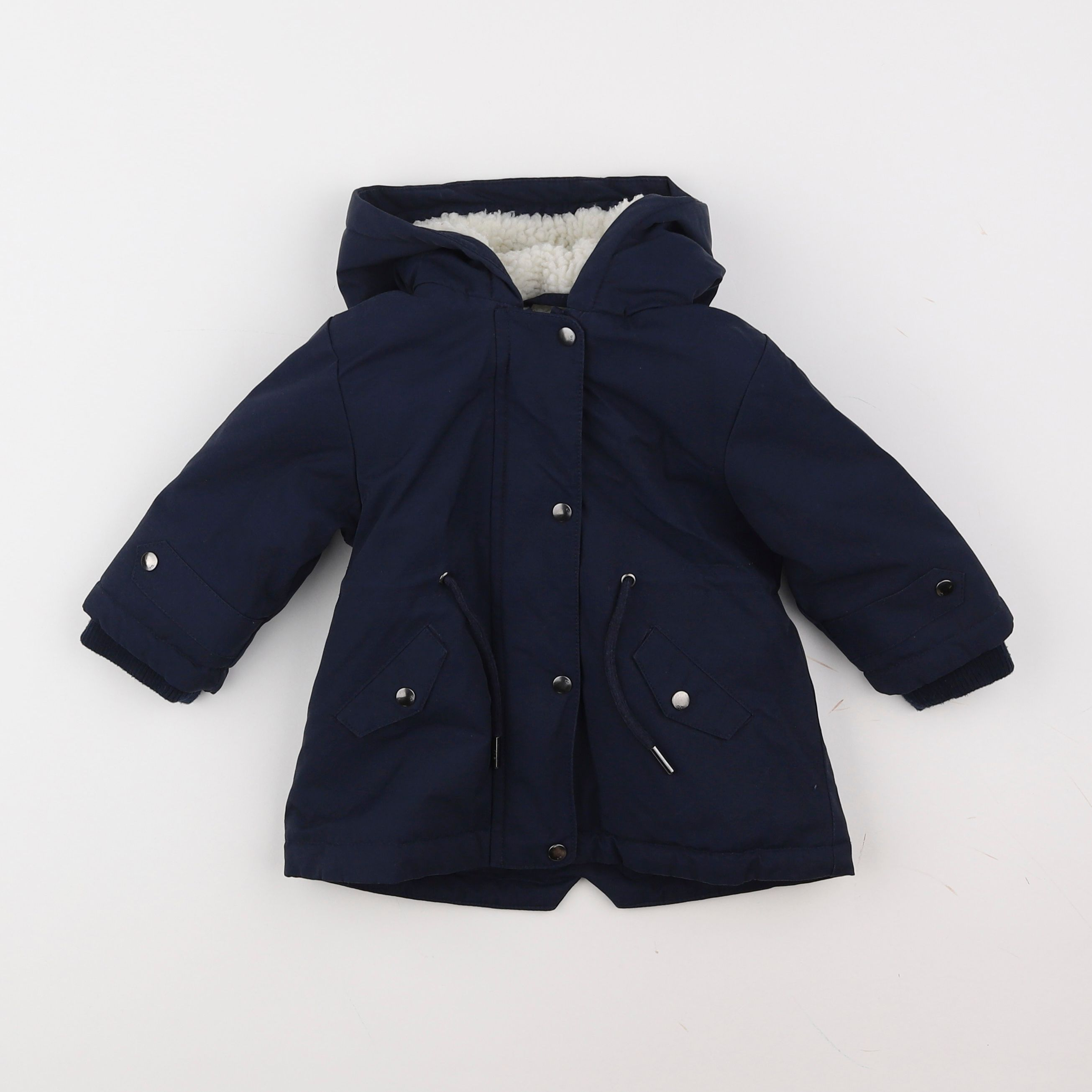 Cyrillus - parka bleu - 12 mois