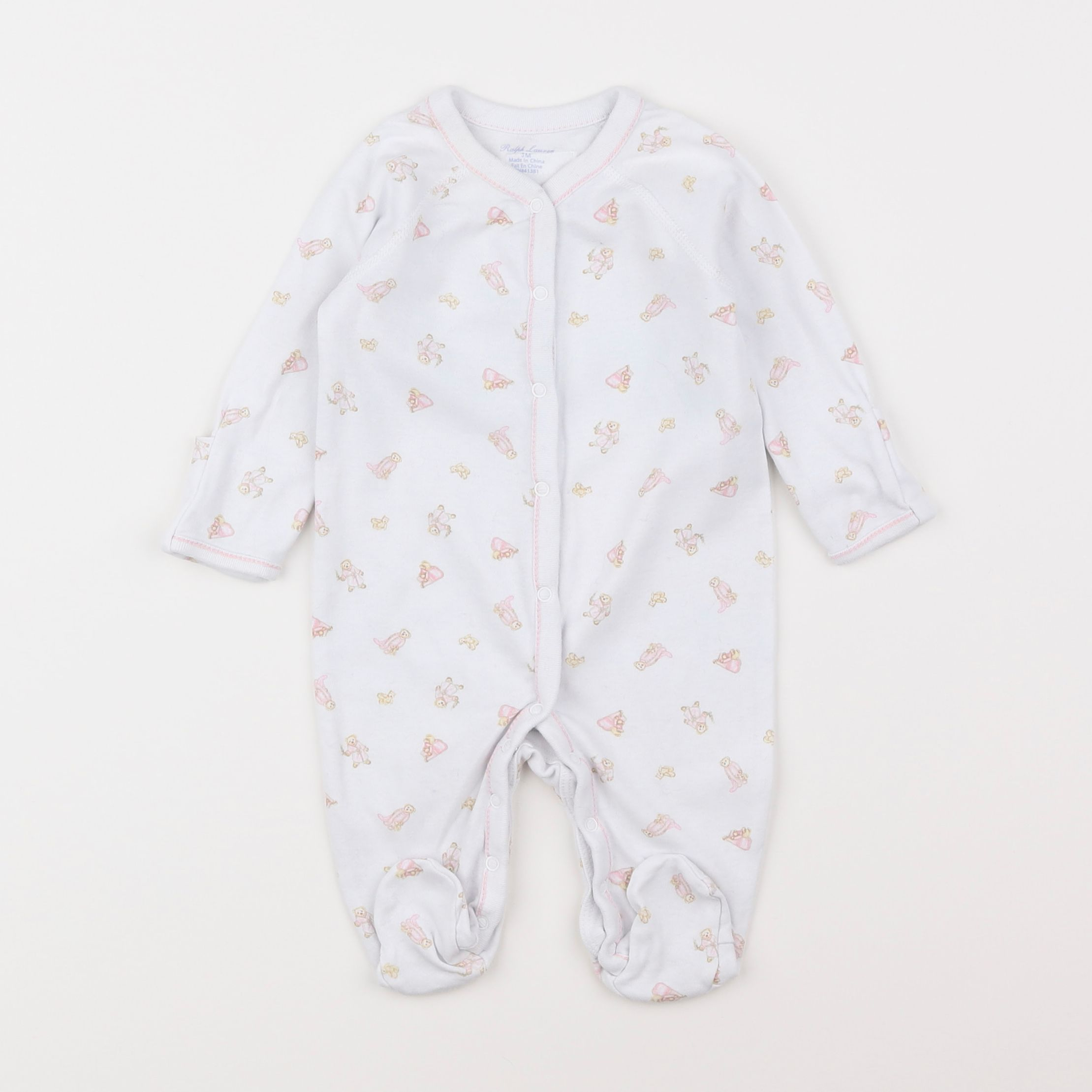 Ralph Lauren - pyjama coton blanc - 3 mois