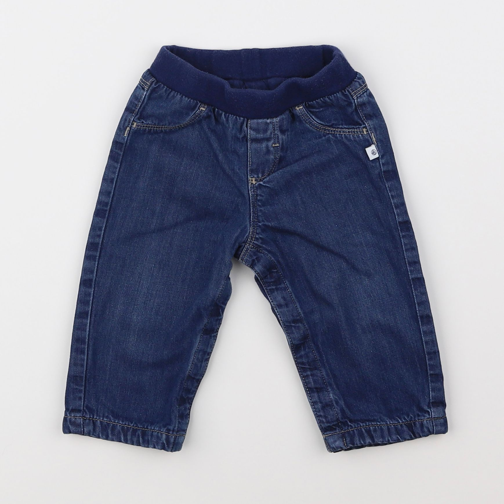 Petit Bateau - jean bleu - 6 mois