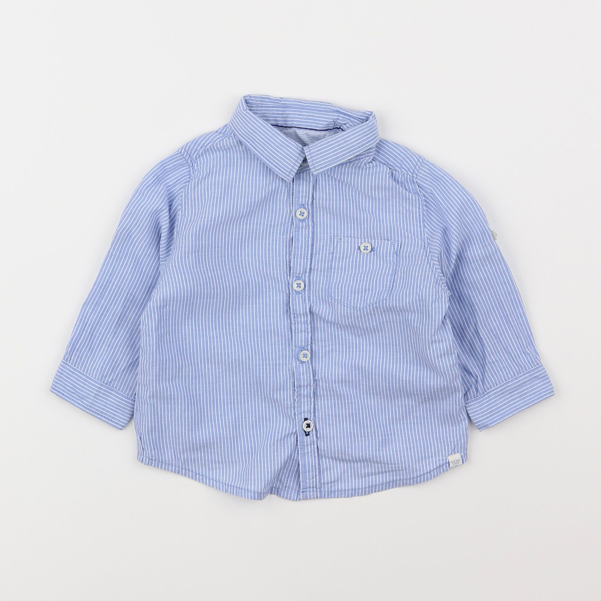 Zara - chemise bleu - 3/6 mois