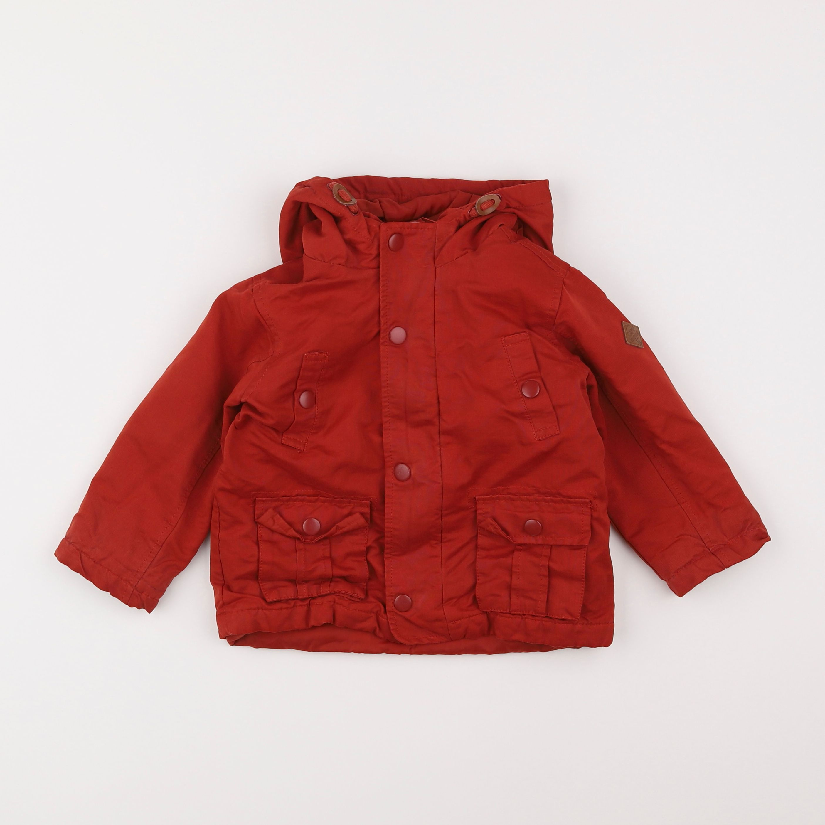 Vertbaudet - parka rouge - 2 ans