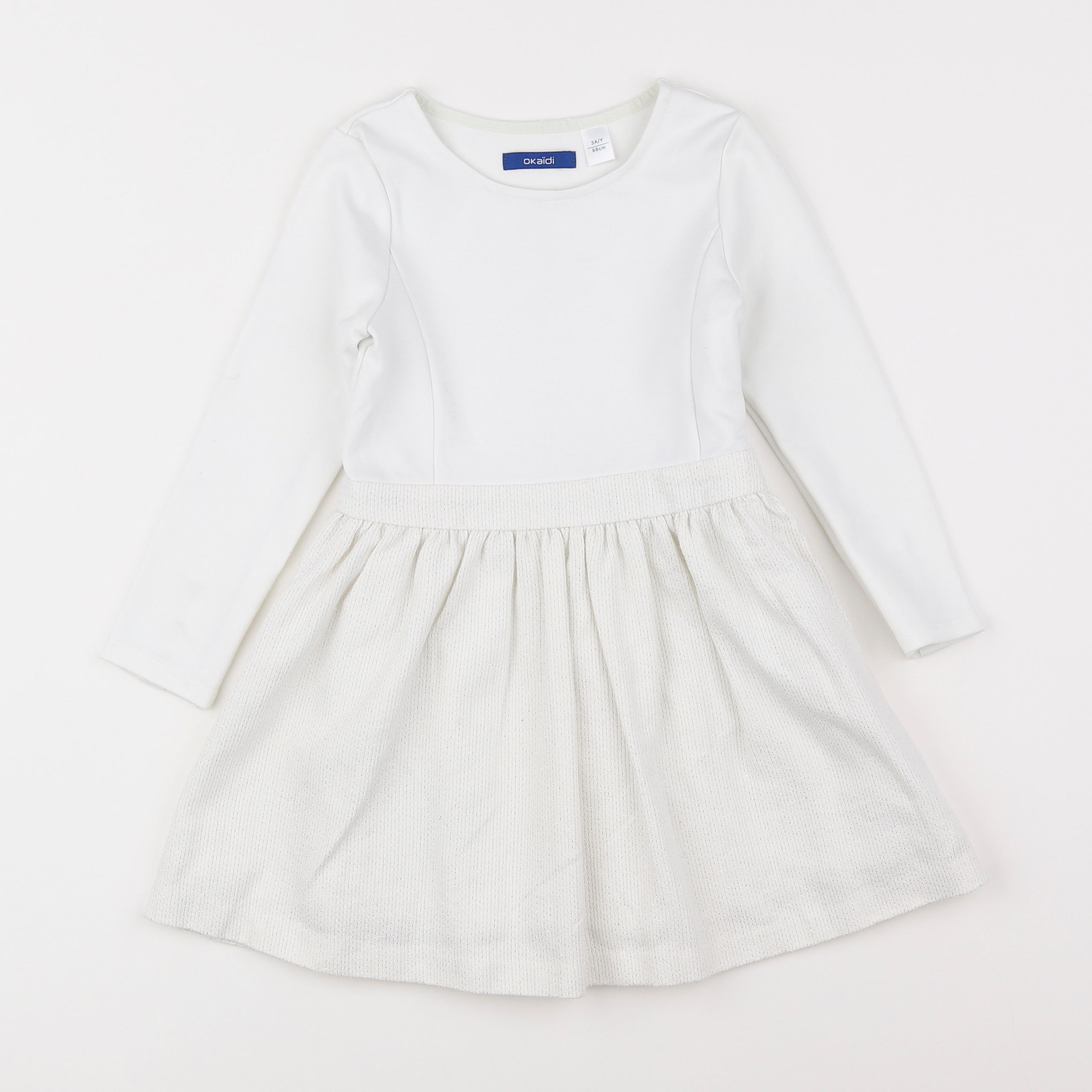 Okaidi - robe blanc - 3 ans