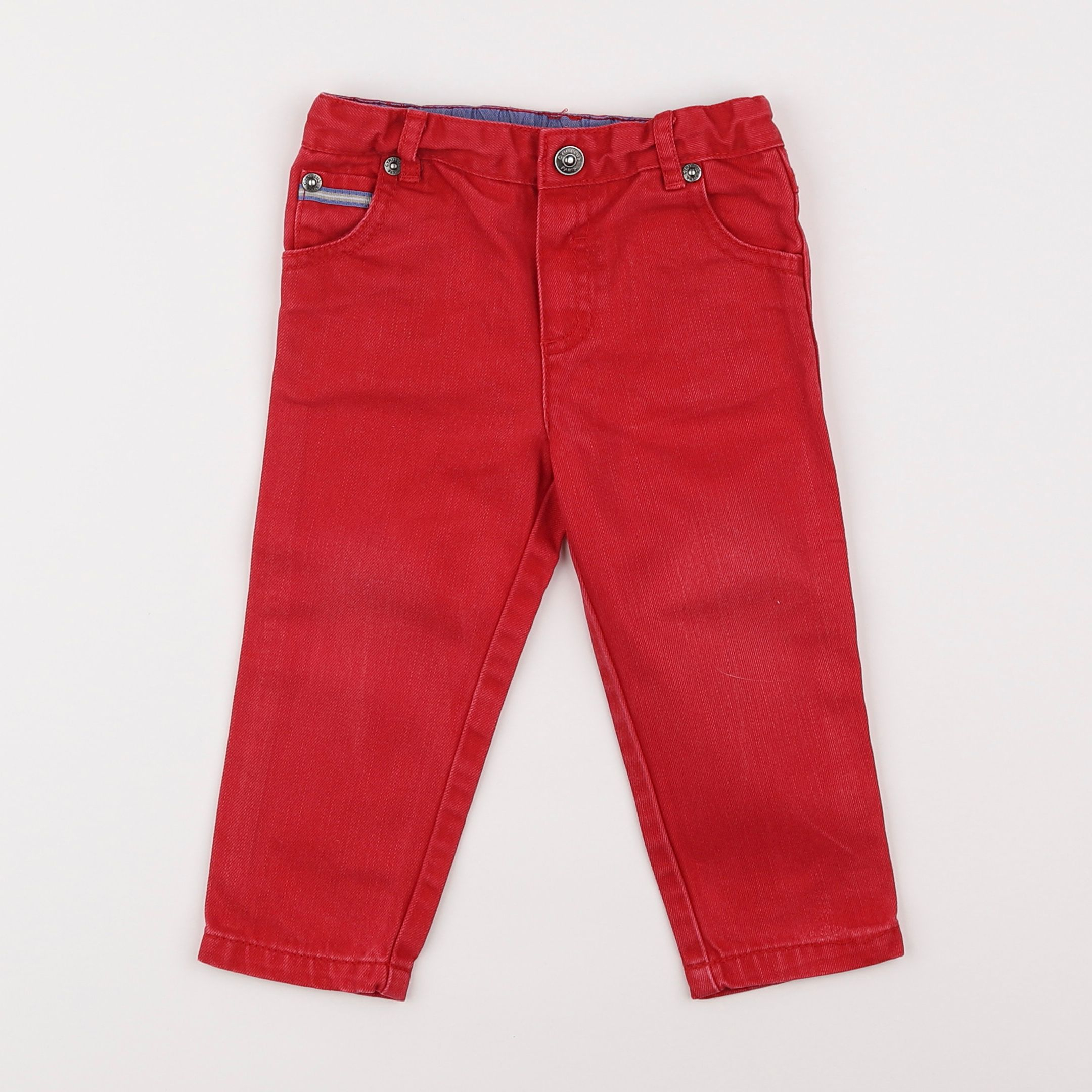 Cyrillus - pantalon rouge - 18 mois