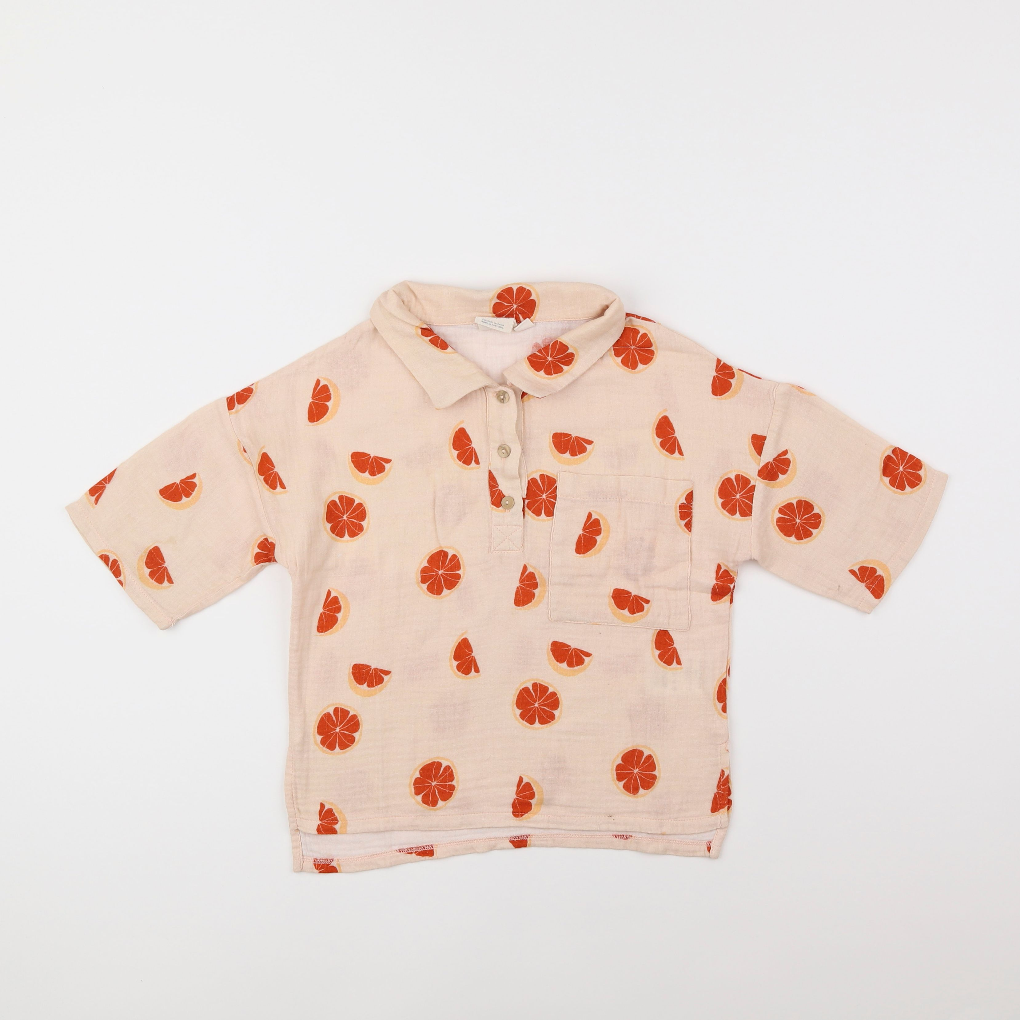 Maison Tadaboum - chemise orange - 4/5 ans