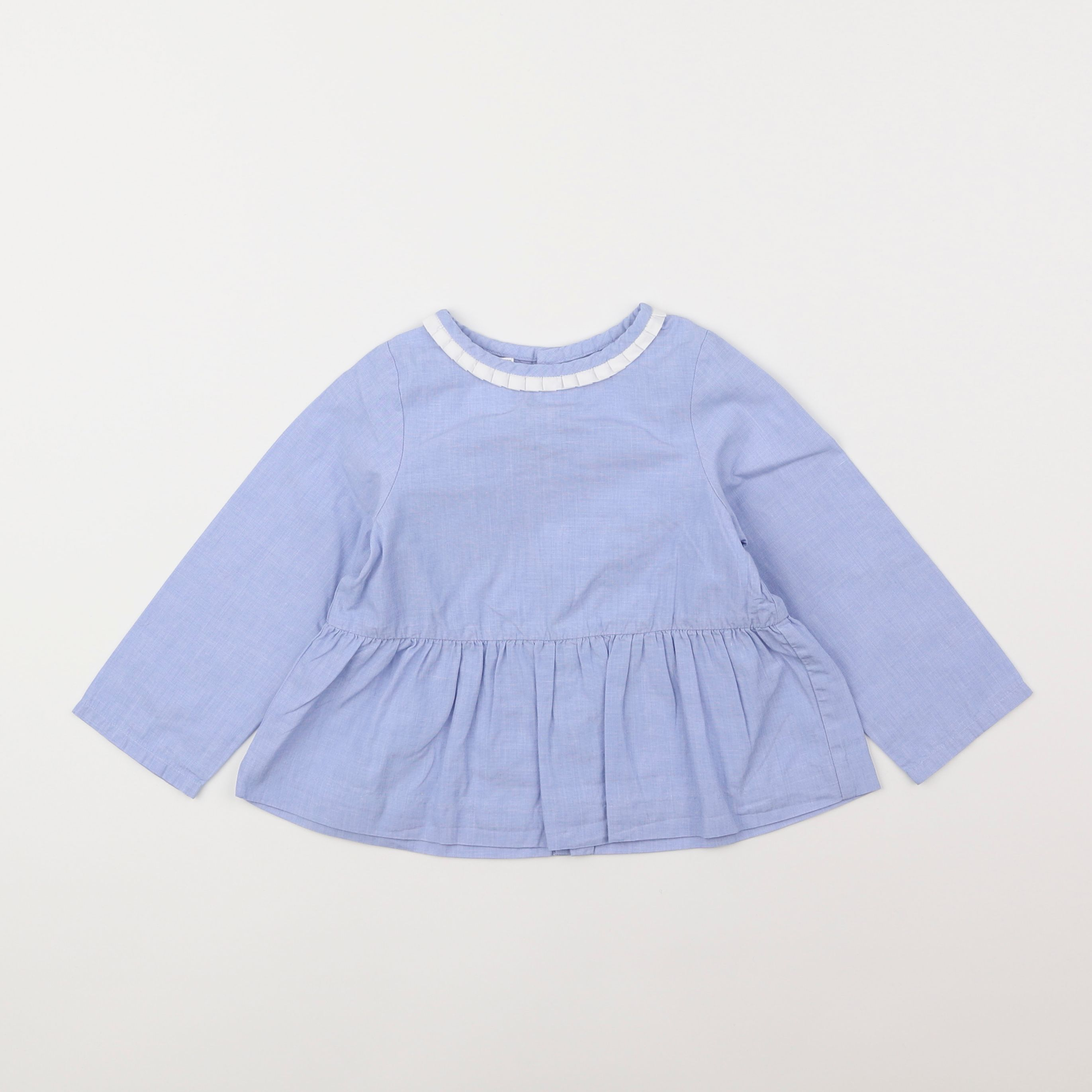 Jacadi - blouse bleu - 2 ans